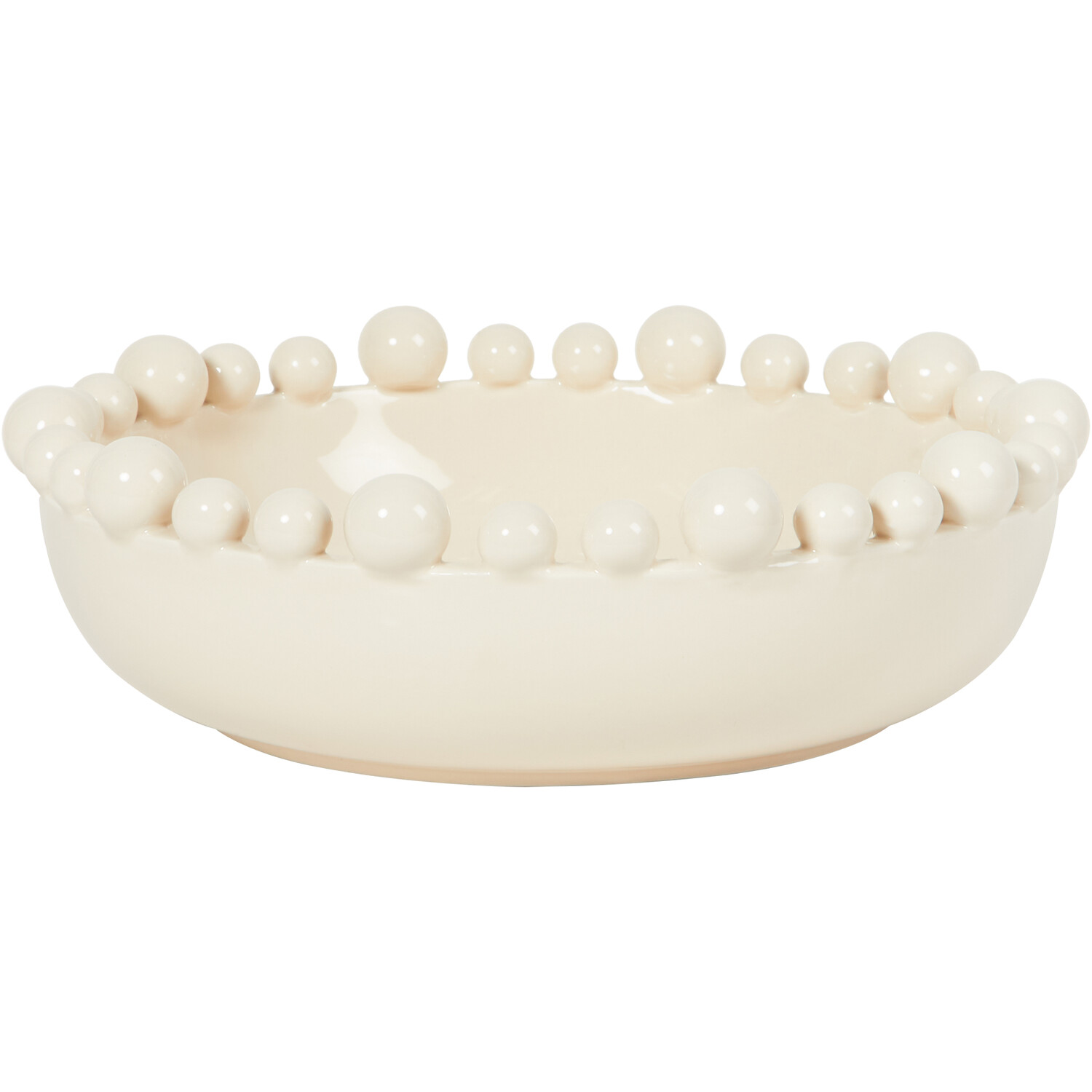 Cream Ball Edged Bowl Image 2