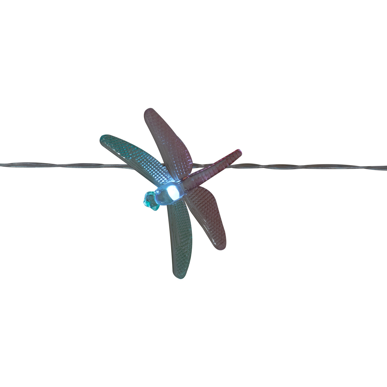 10 LED Solar Dragonfly String Light - Multicolour Image 6