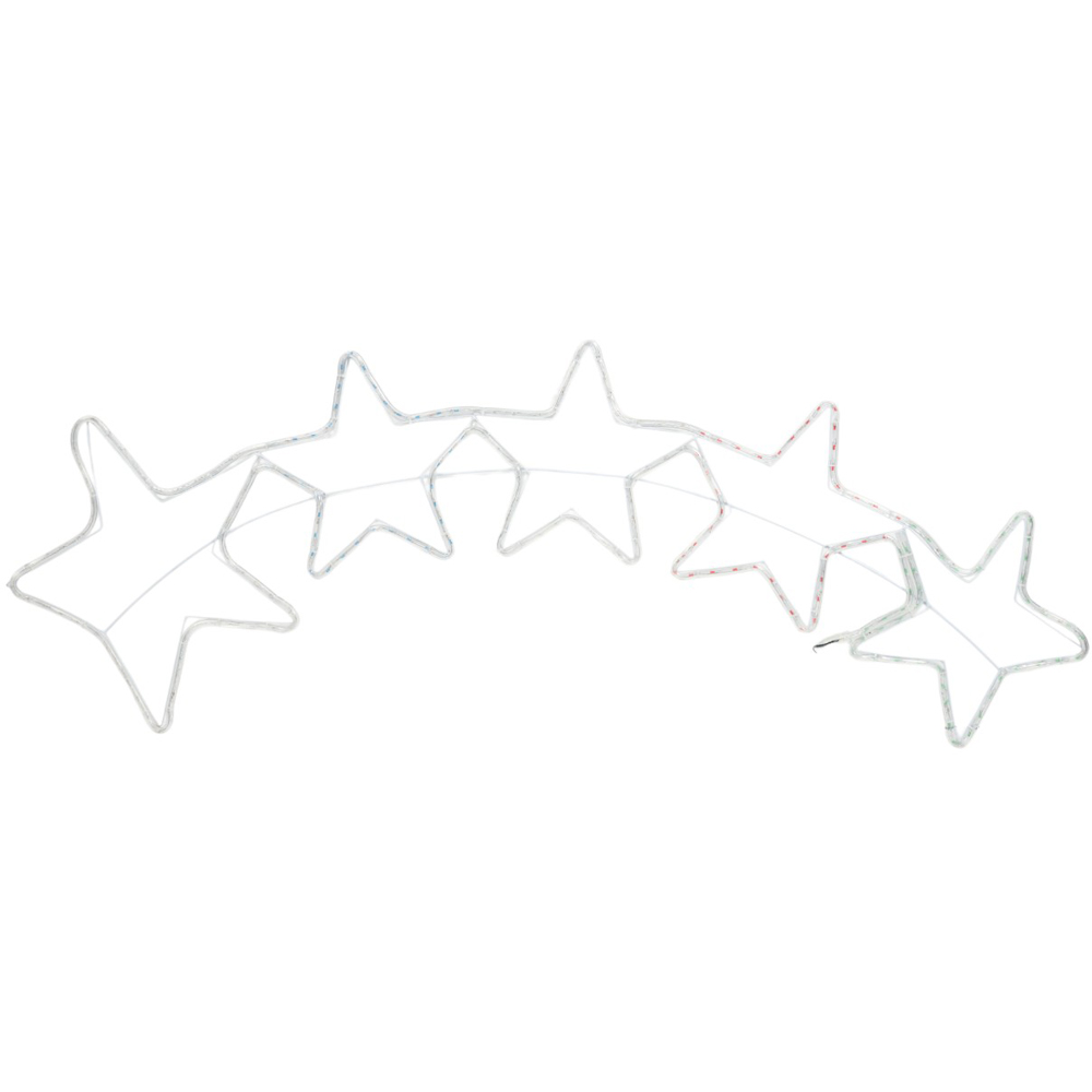Multicolour Stars Rope Light - Multicolour Image 3