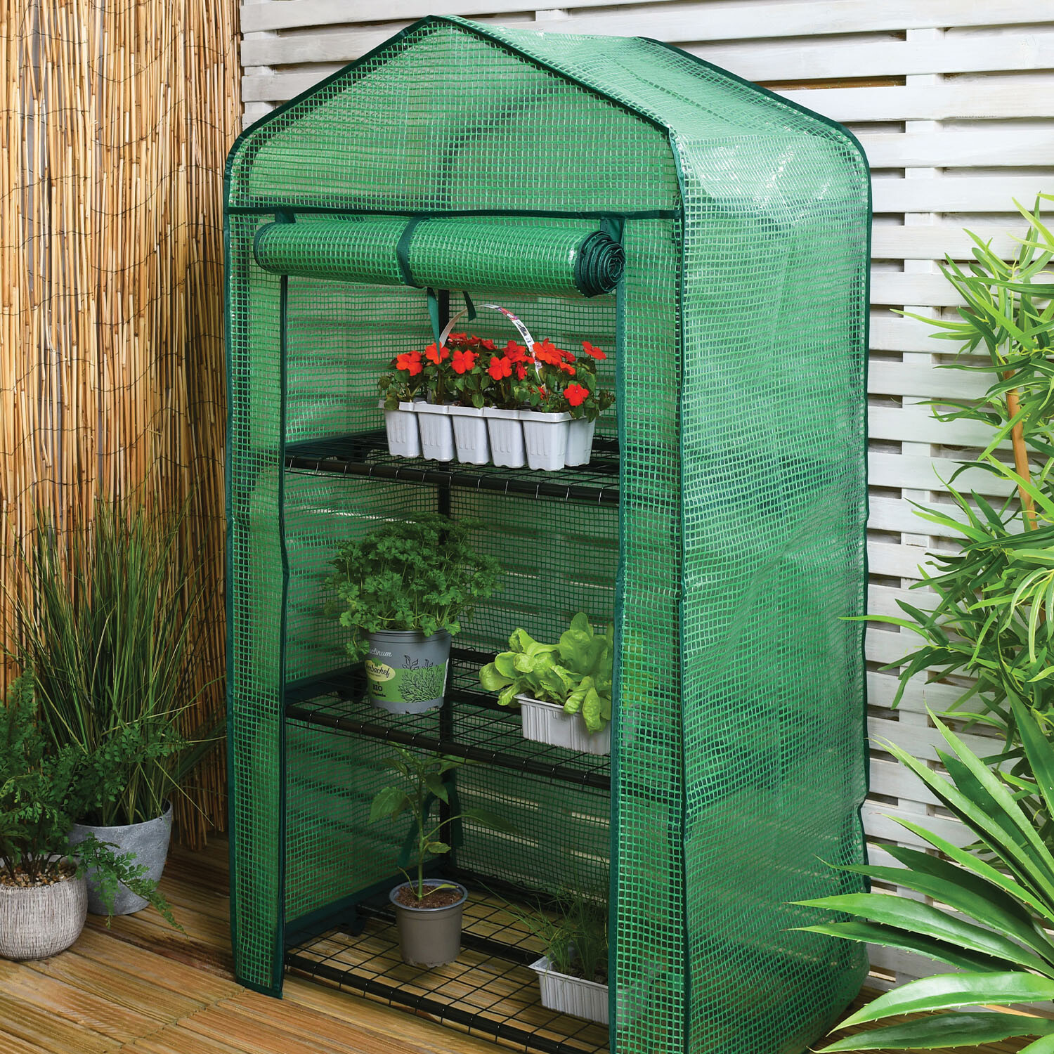 Grow House with Mesh Cover - Green / 3 Image 2