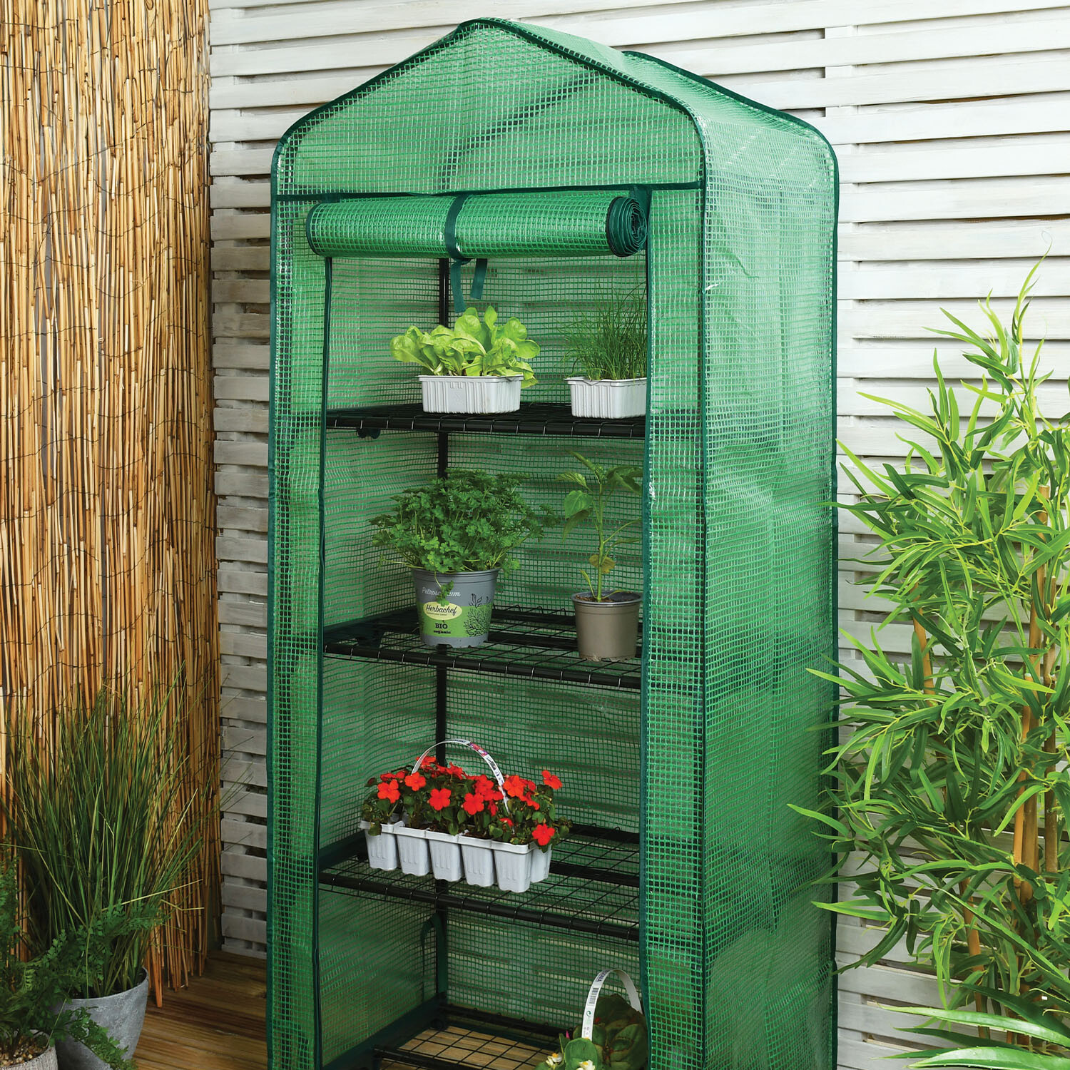 Grow House with Mesh Cover - Green / 4 Image 2