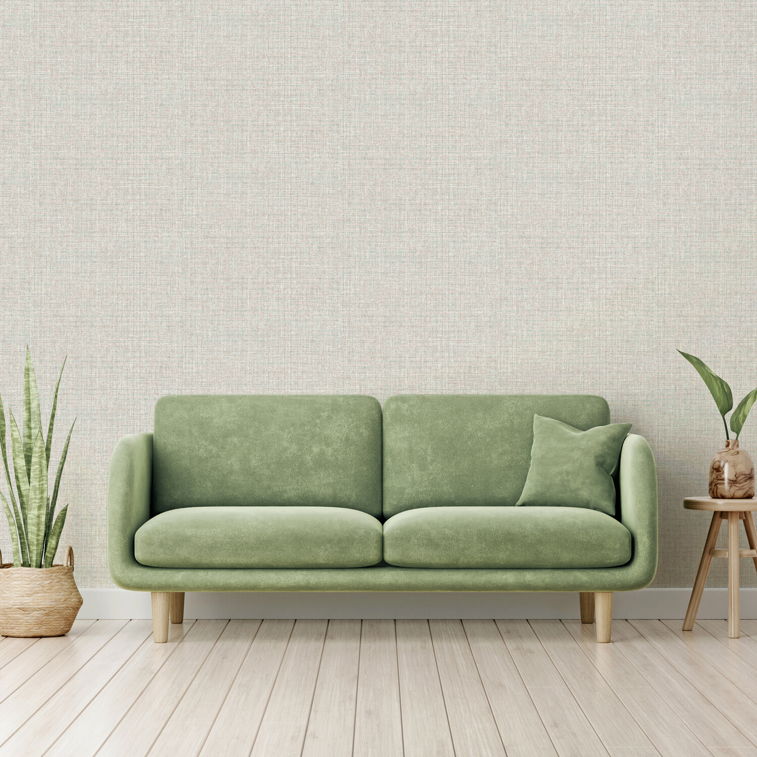 Woven Texture Wallpaper - Warm Grey Image 7