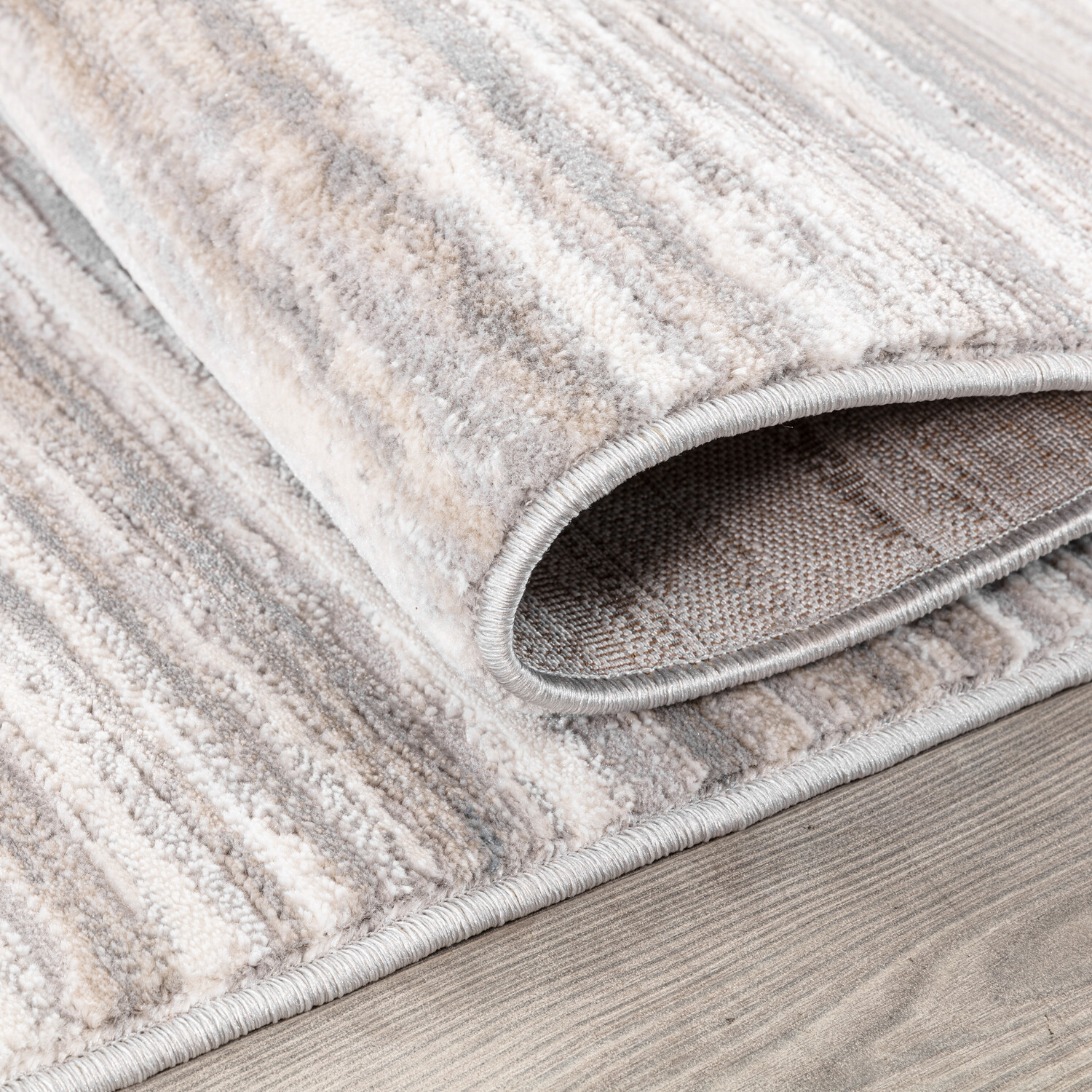 Eden Stripes Rug - Grey / 120cm Image 3