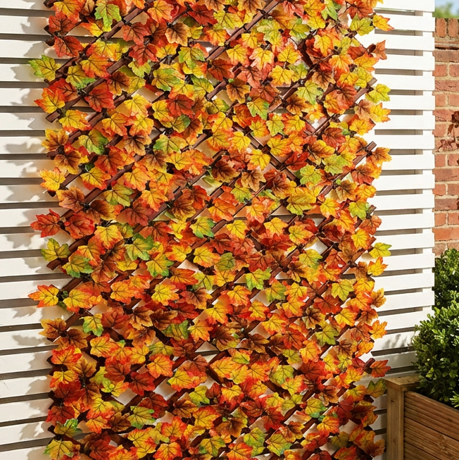 Autumn Leaf Fence Multicolour Image 6