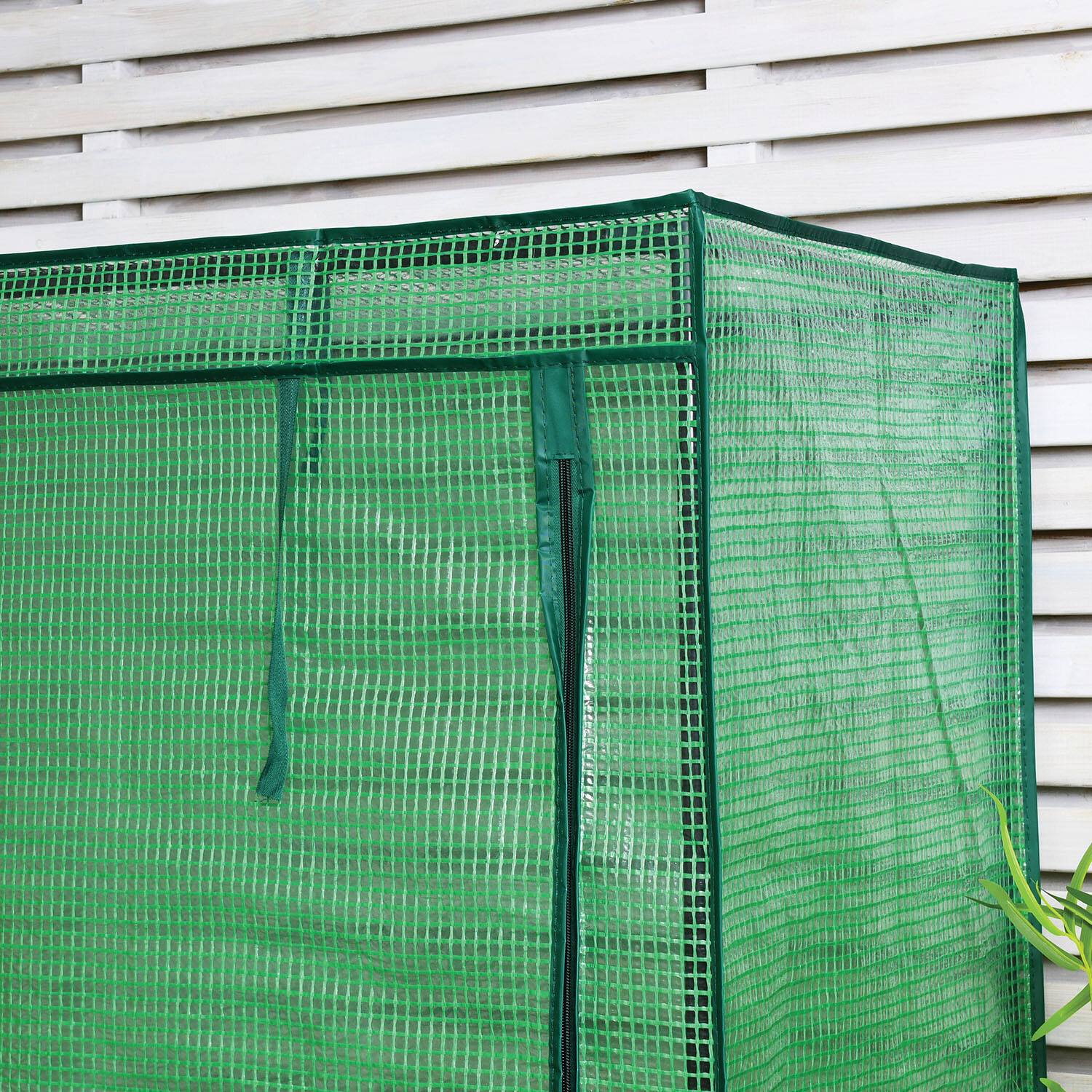 Tomato Greenhouse with Mesh Cover - Green Image 5