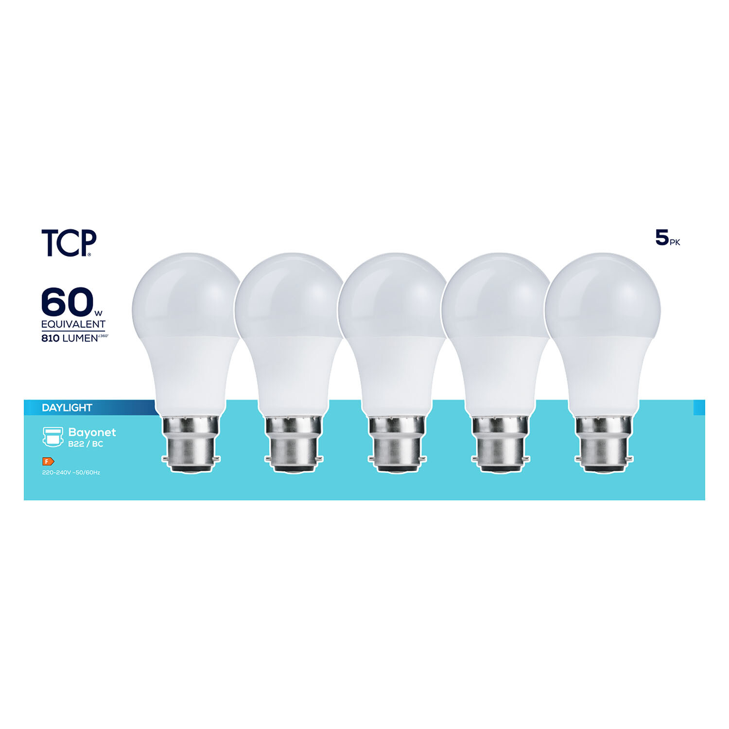 TCP LED Classic 810L B22 Daylight Bulbs - Daylight  / 5 Image 2