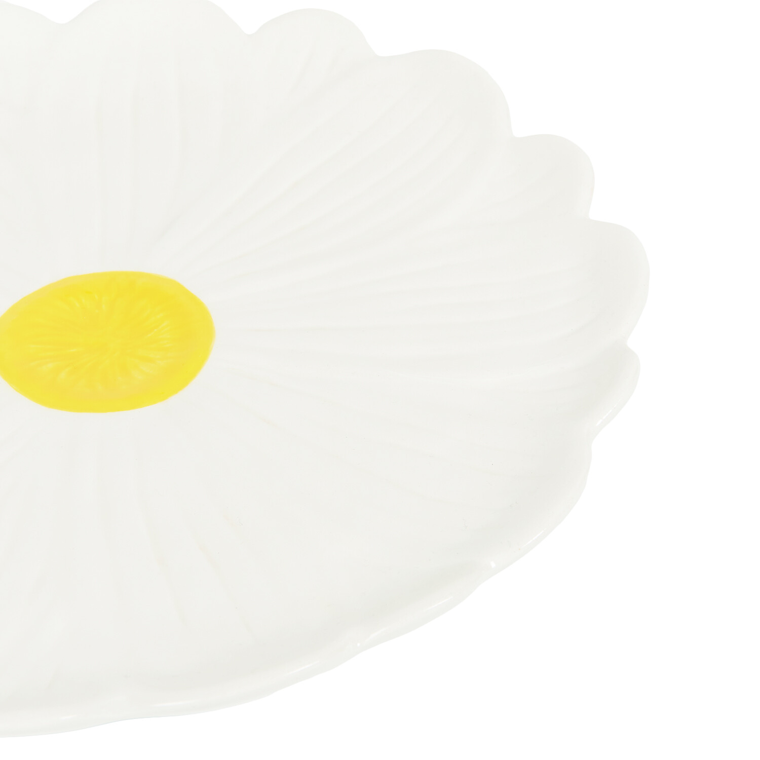 Daisy Plate - Yellow and White / Large Image 4