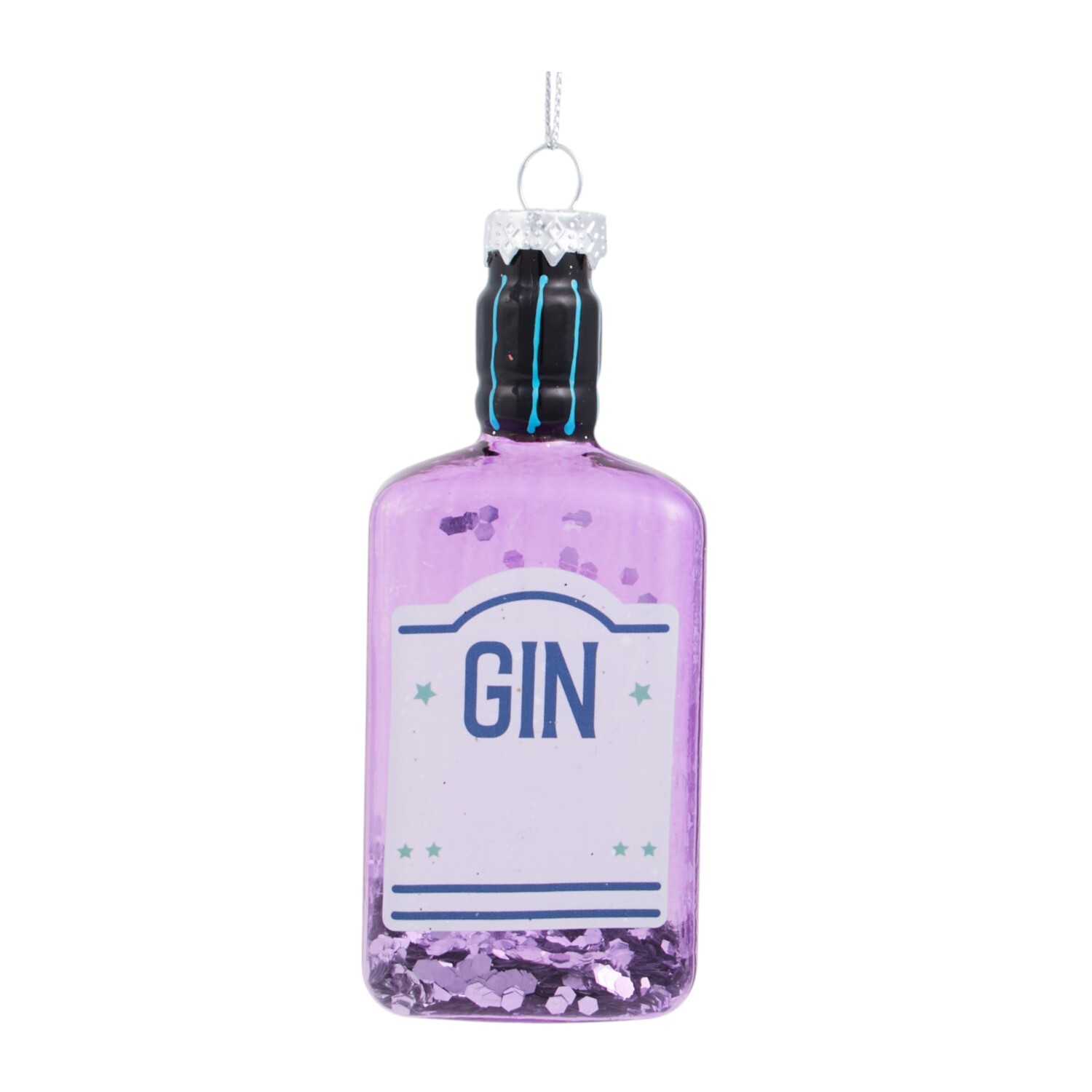 Glass Gin Hanging Decoration Image 3