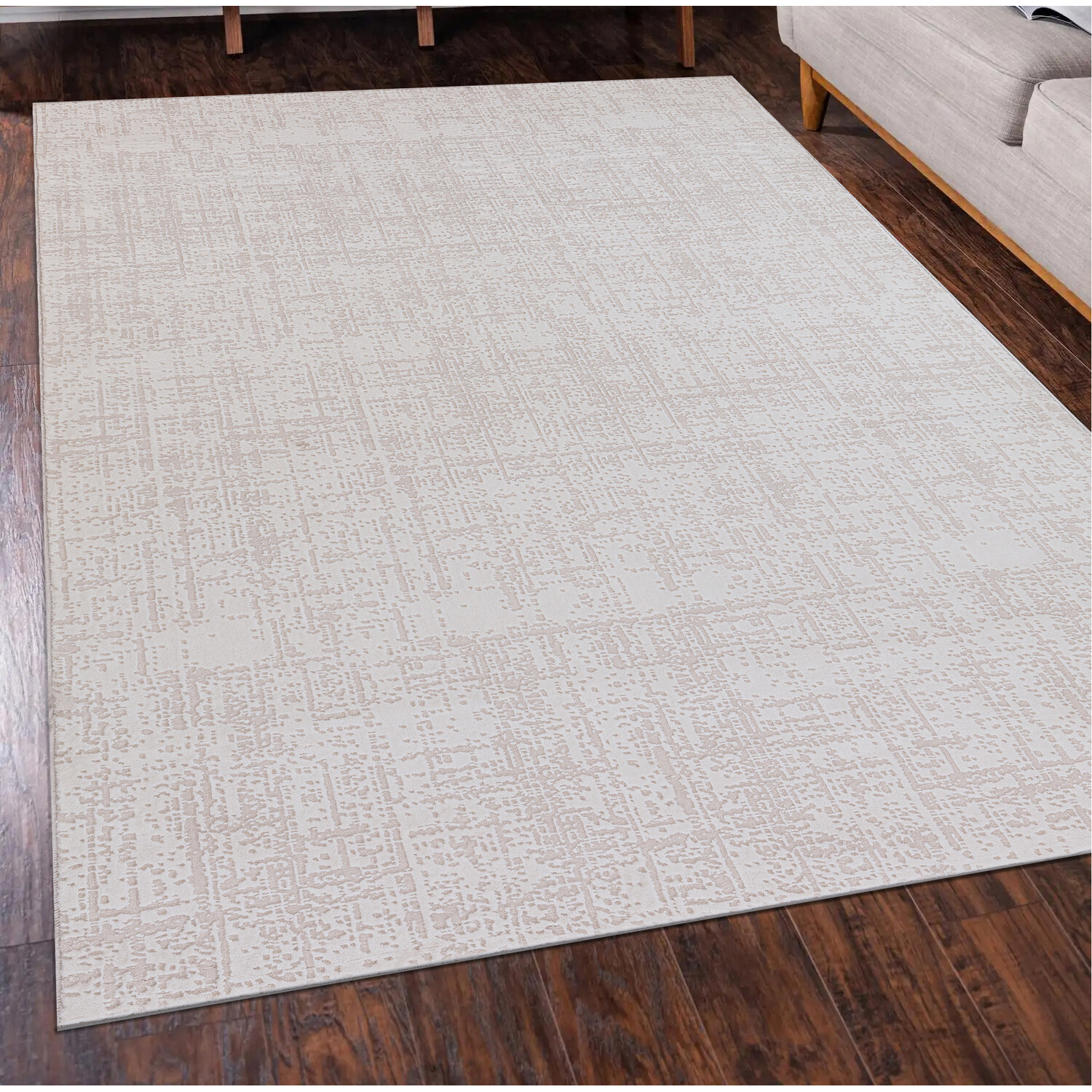 Eden Textured Rug Cream 230cm Image 2