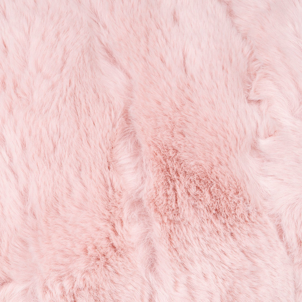 Divante Blush Rabbit Faux Fur Cushion 55cm Image 3