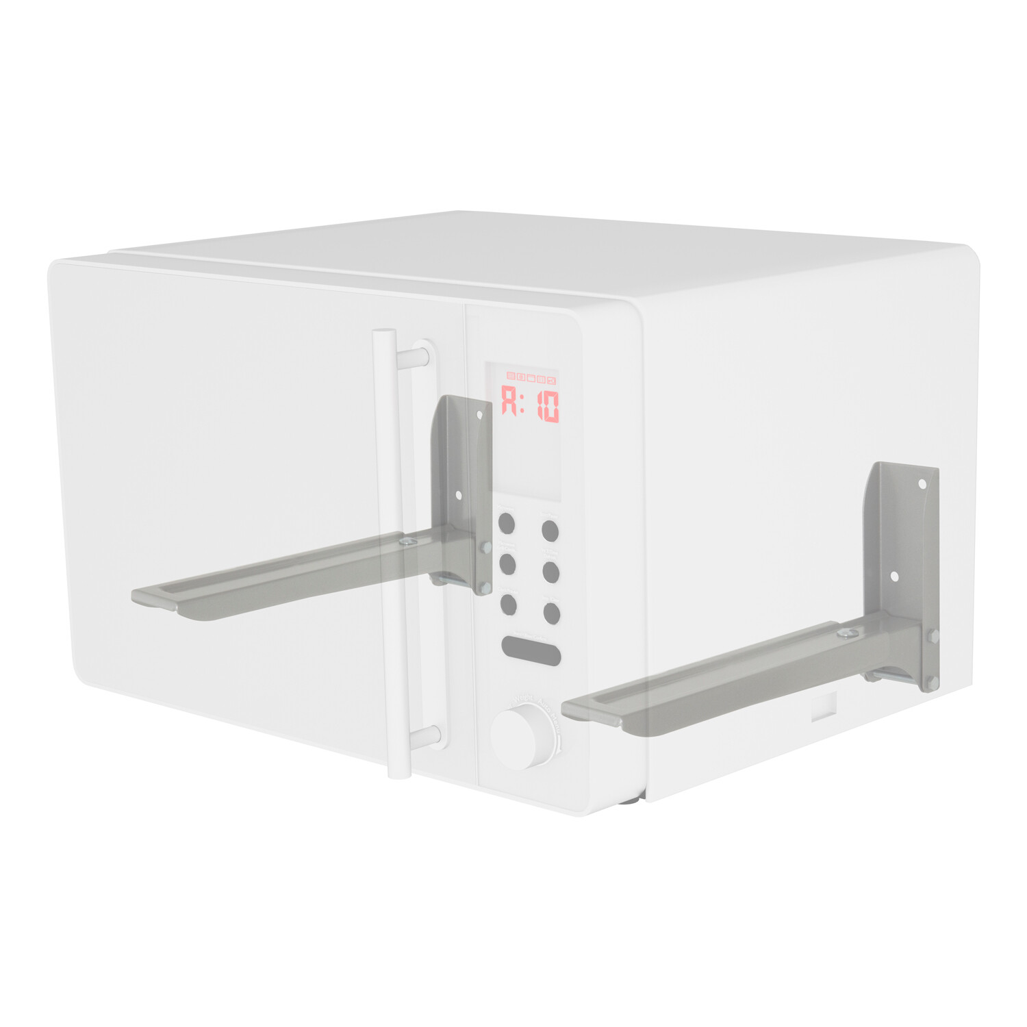 AVF Universal Microwave Wall Bracket - Grey Image 8