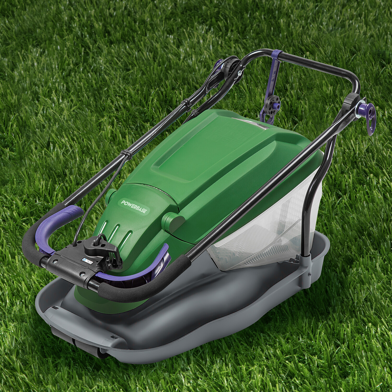 Powerbase 36cm 1800W Hover Collect Lawnmower - Green Image 2