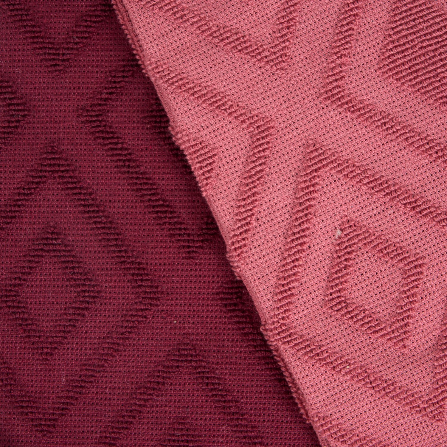 Pack of 2 Jacquard Tea Towels with Tassels Red Image 4