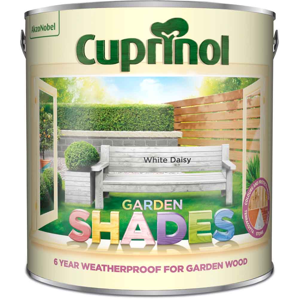 Cuprinol Garden Shades White Daisy Exterior Paint 2.5L Image 2