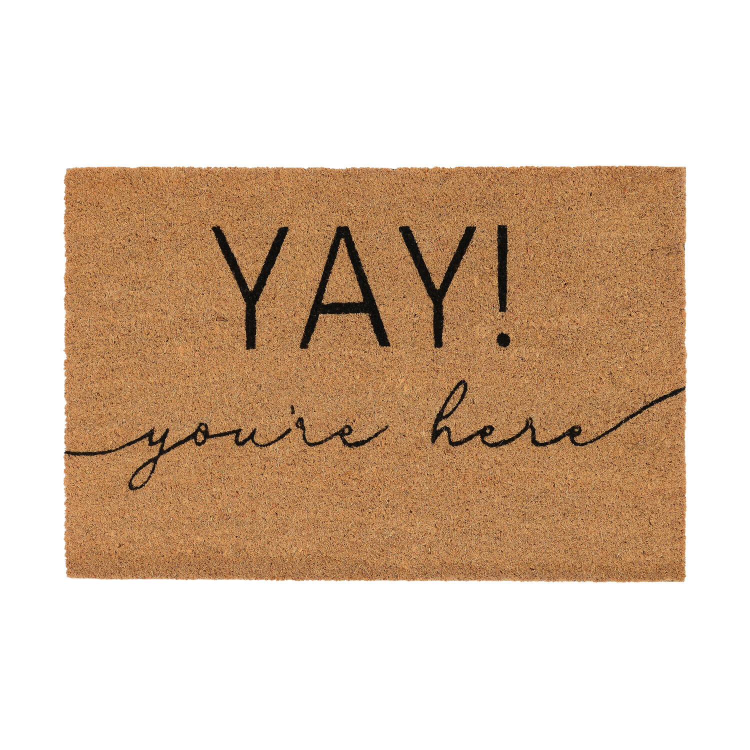 Slogan Printed Coir Mat Image 3