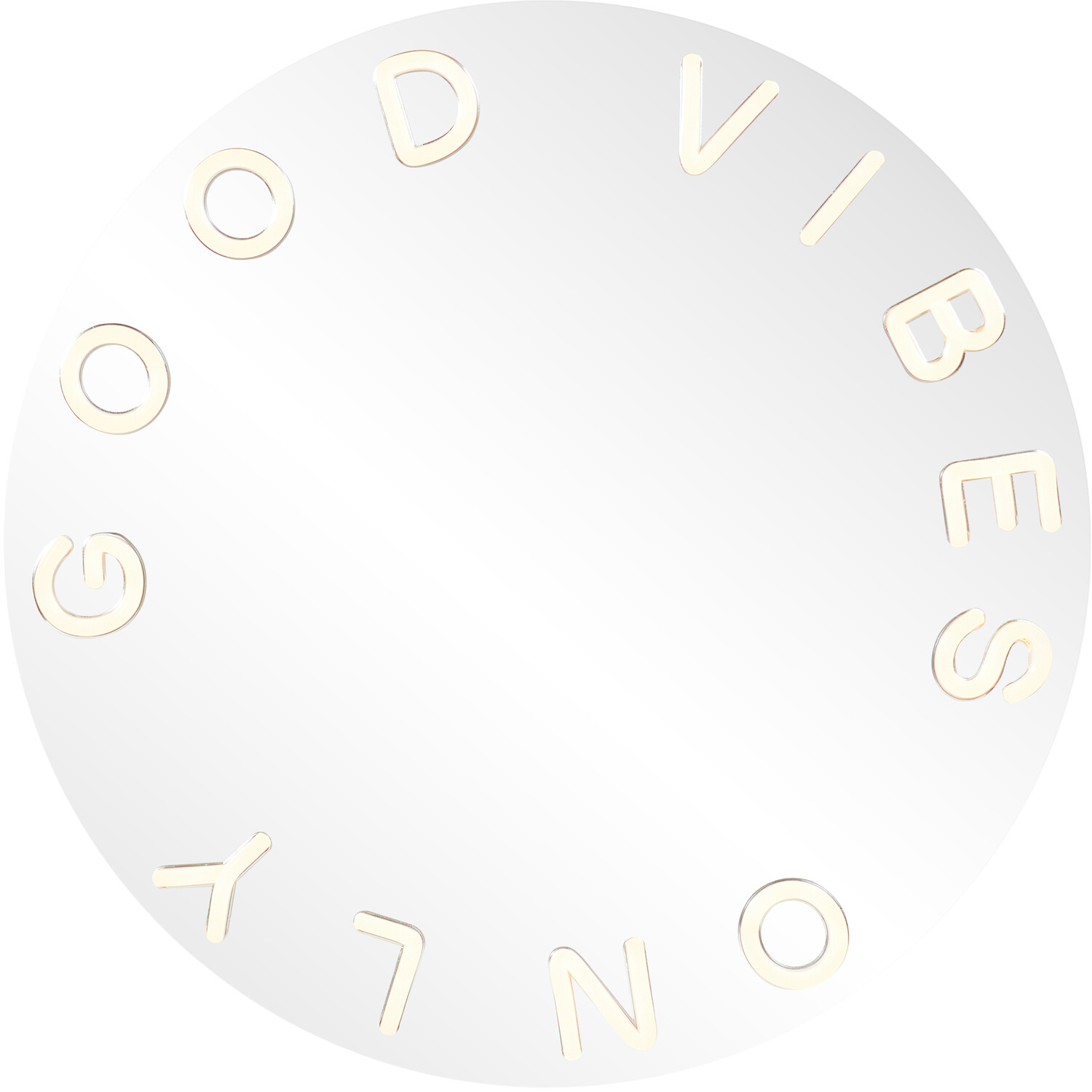 Good Vibes Only Neon Mirror Image 2