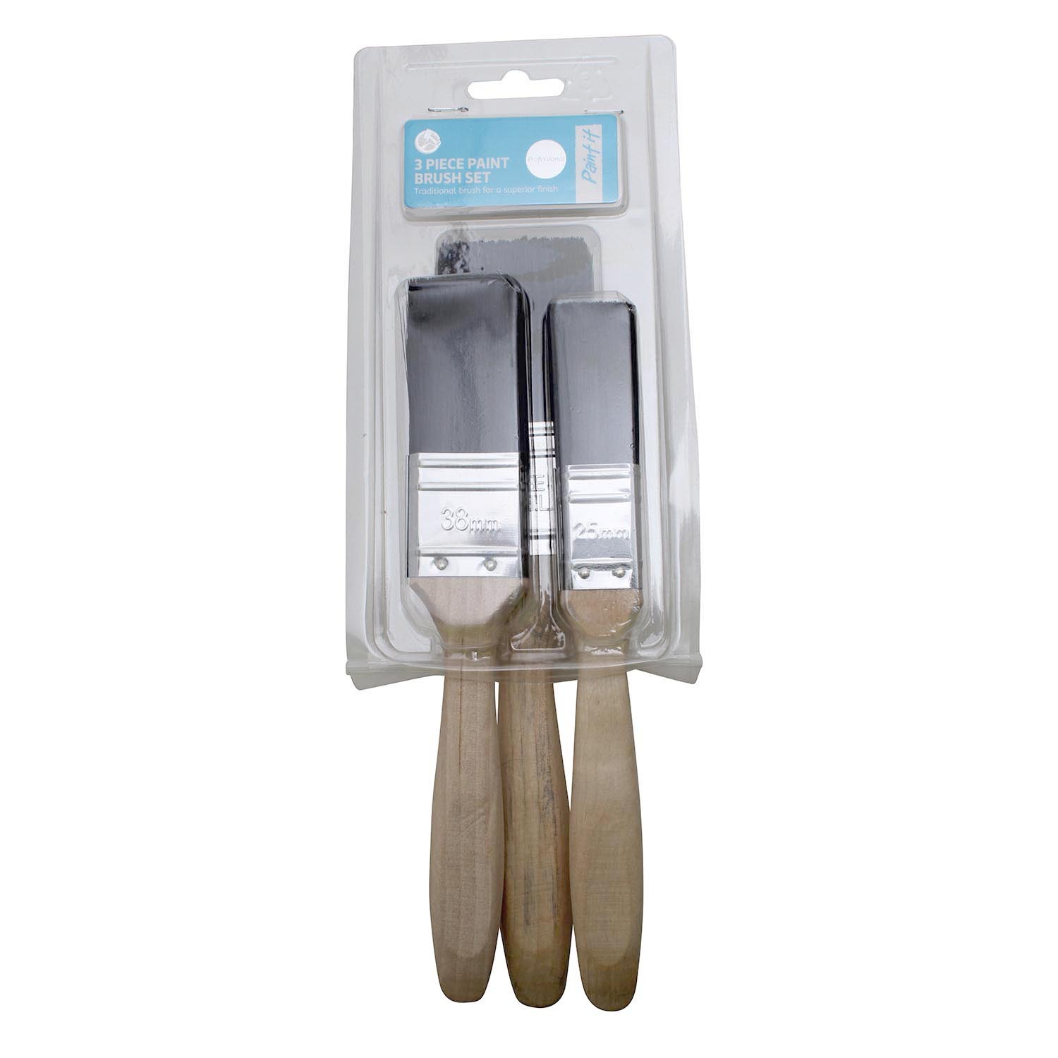 Prepare It 3 Pack Professional Paint Brush Set Image 2