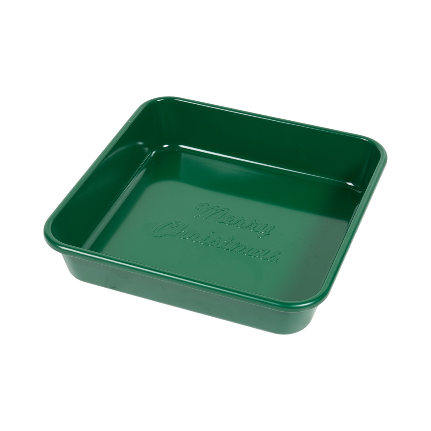 Merry Christmas Square Baking Pan Green Image 3