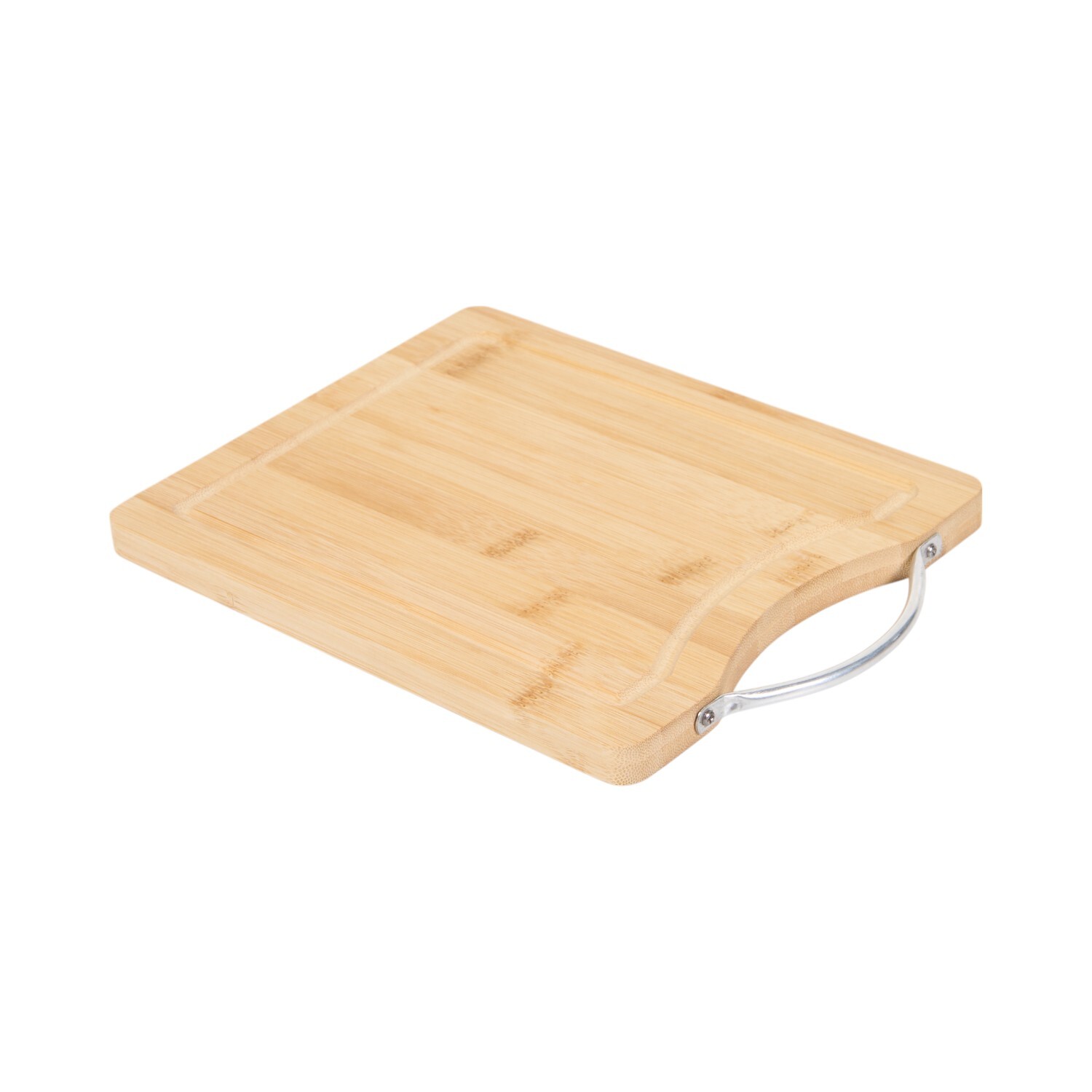 Bamboo Chopping Board Wire handle Natural Small Image 2