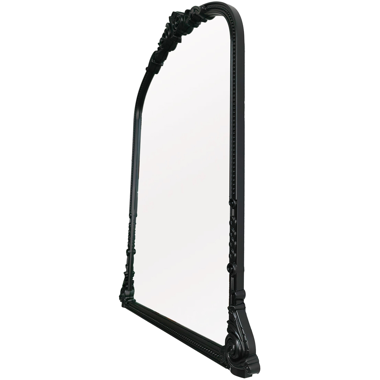 Ornate Beaded Mirror - Black Image 5