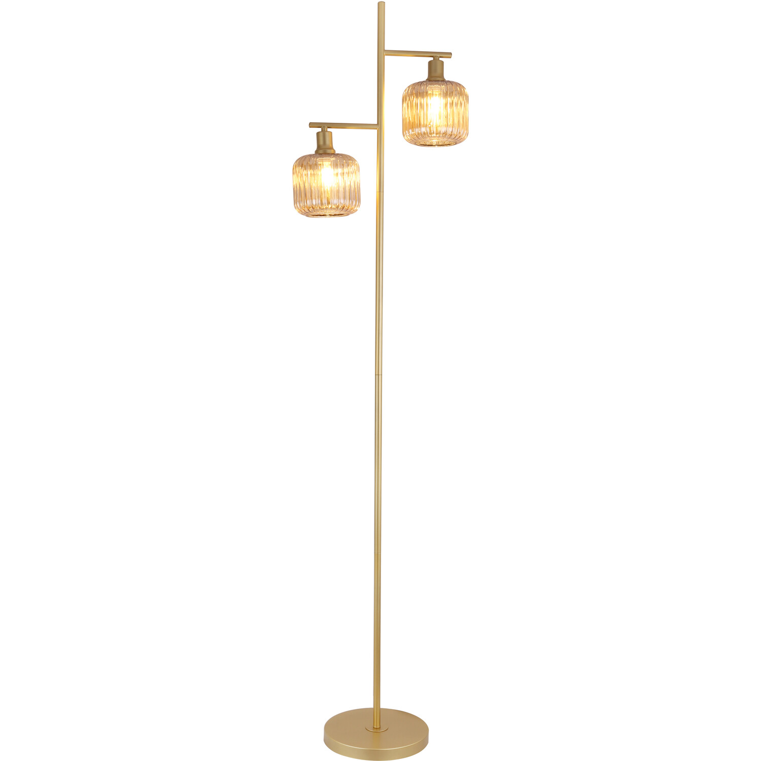 Micah Floor Lamp Champagne and Gold Image 5