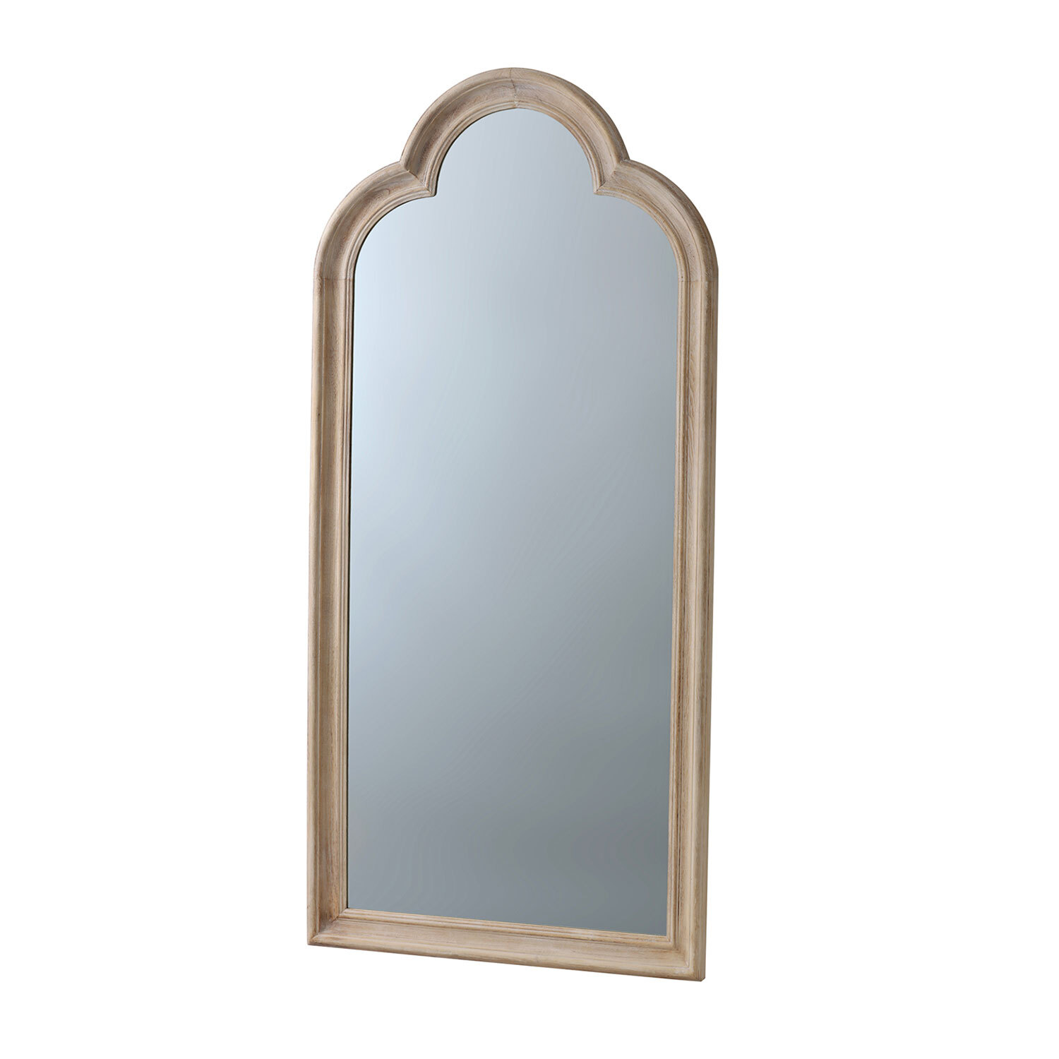 Maeve Washed Wooden Mirror - Wood Image 5