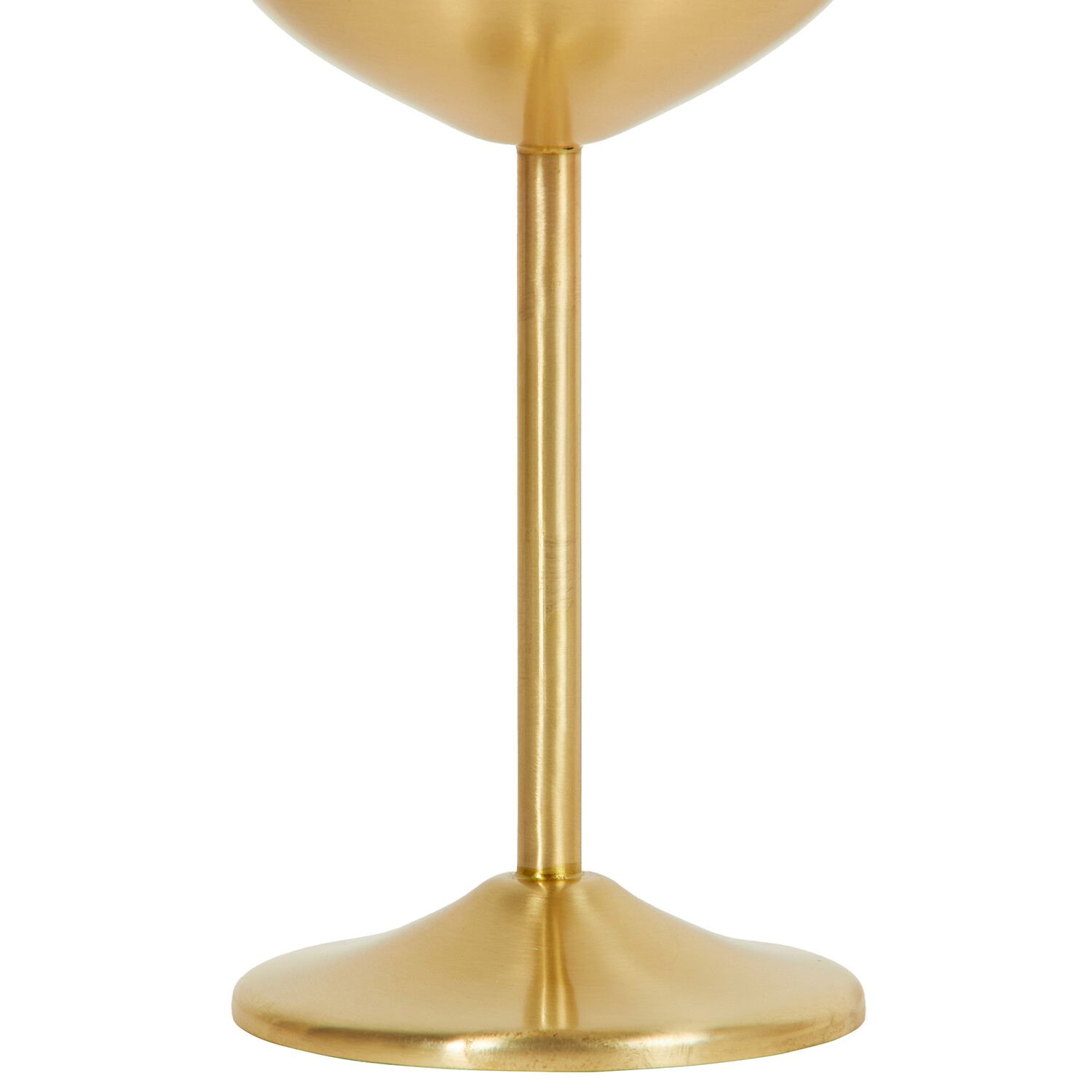 Brushed Gold Wine Glass - Gold Image 4