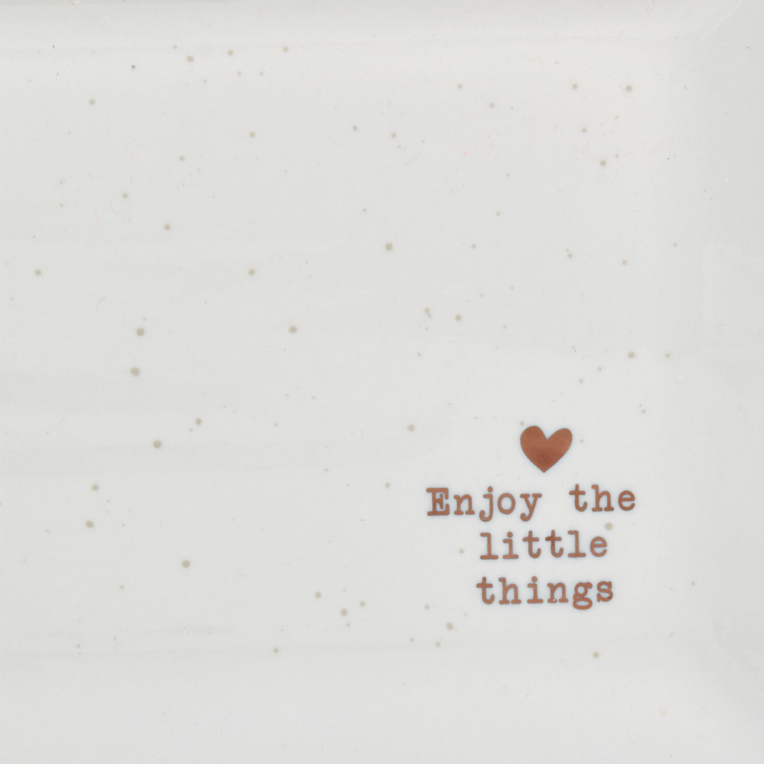 Gold Heart Rectangular Platter - White Image 2