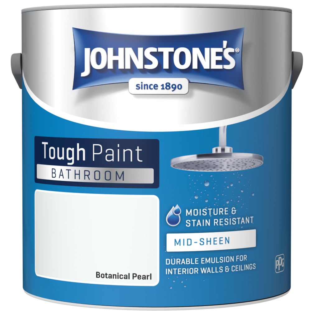 Johnstone's Bathroom Botanical Pearl Mid Sheen Emulsion Paint 2.5L Image 2