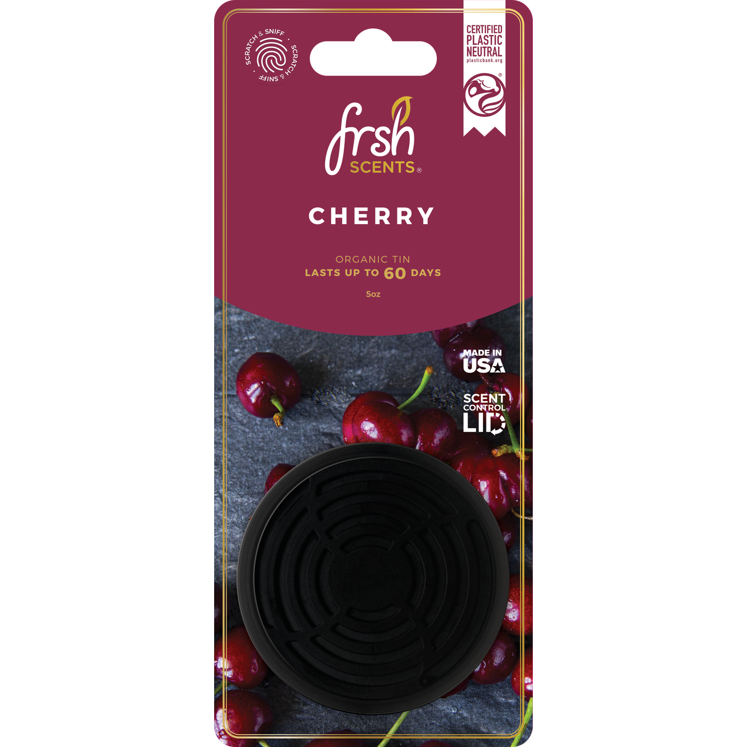 Frsh Scents Air Freshener Tin - Cherry Image 2