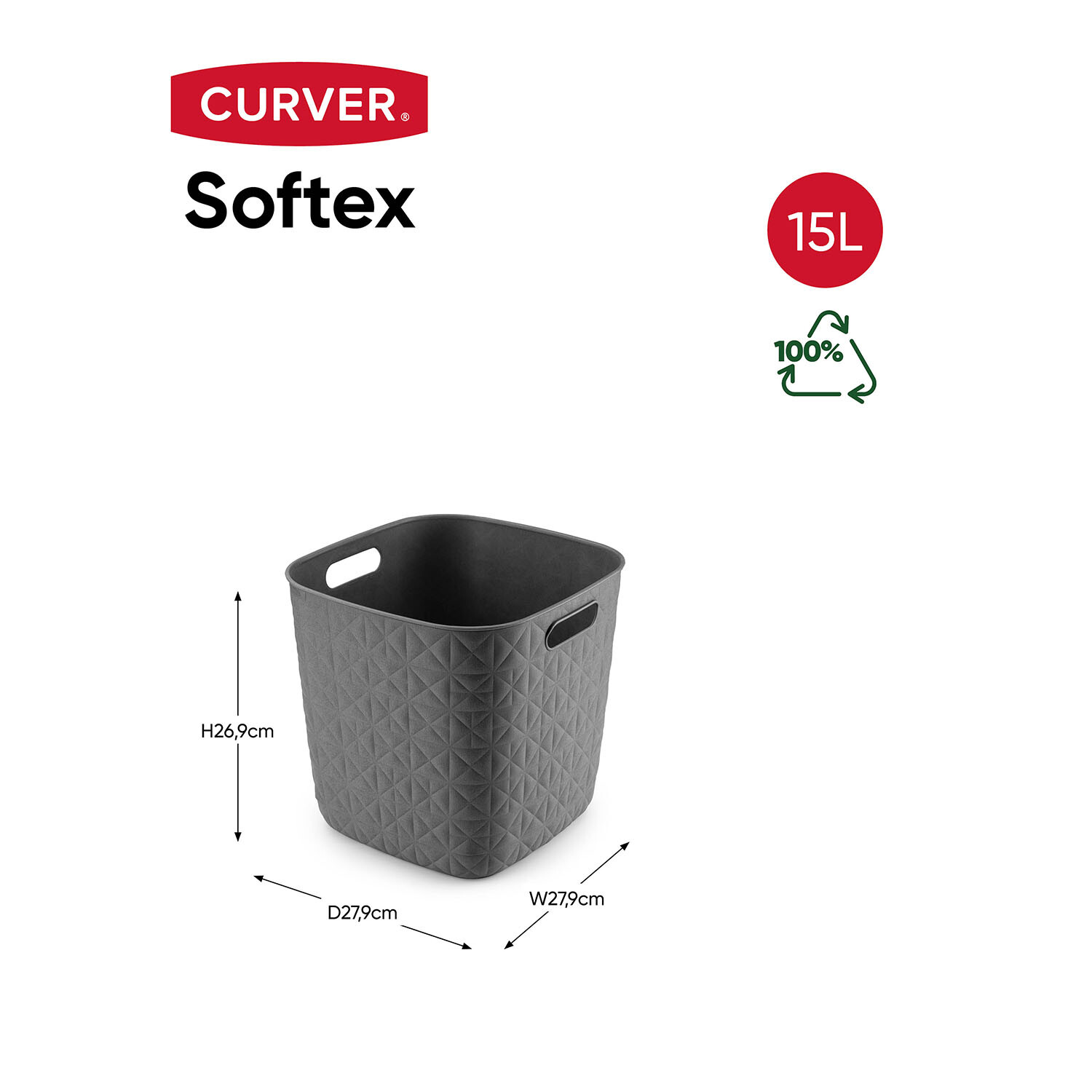 Curver Softex 15L Cube Storage Basket Image 7