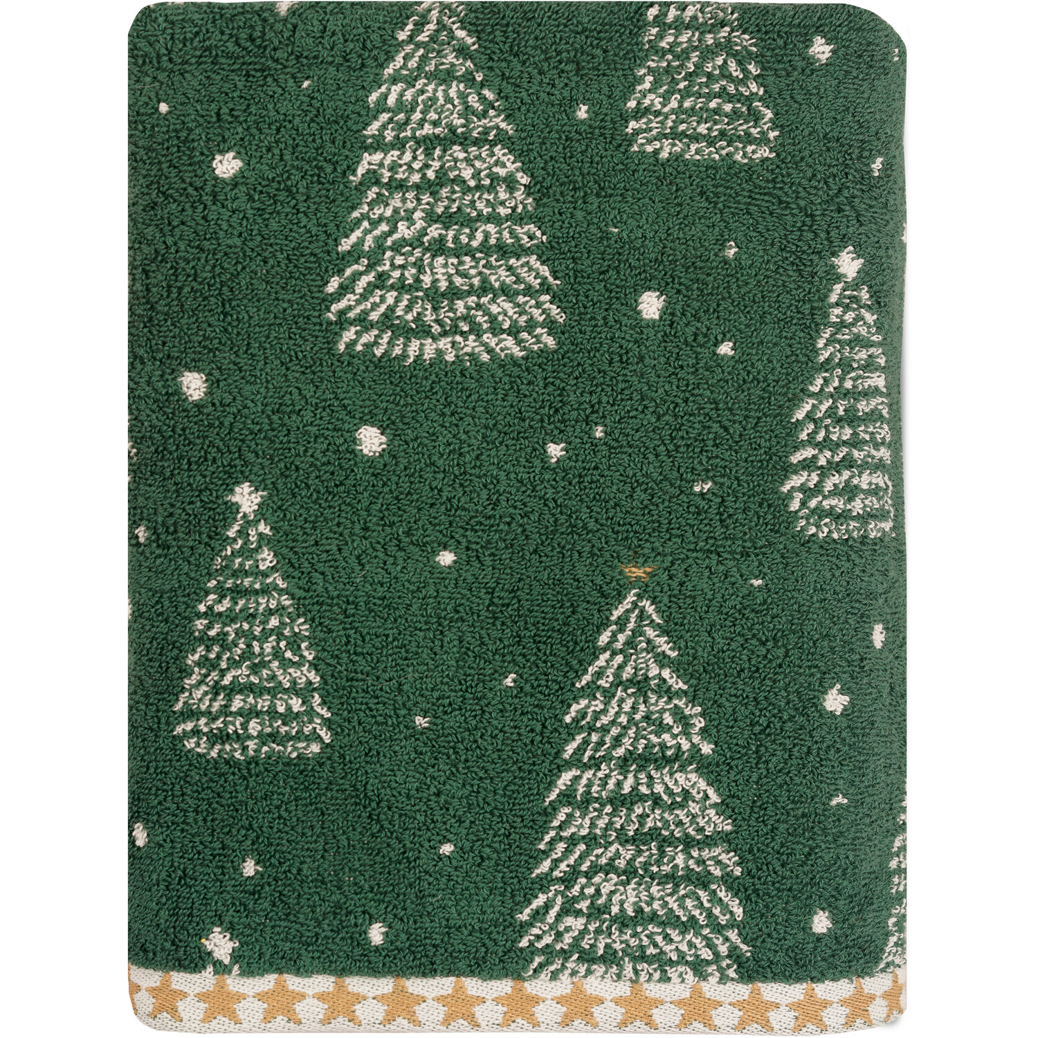 Christmas Trees Towel Green 80cm Image 3