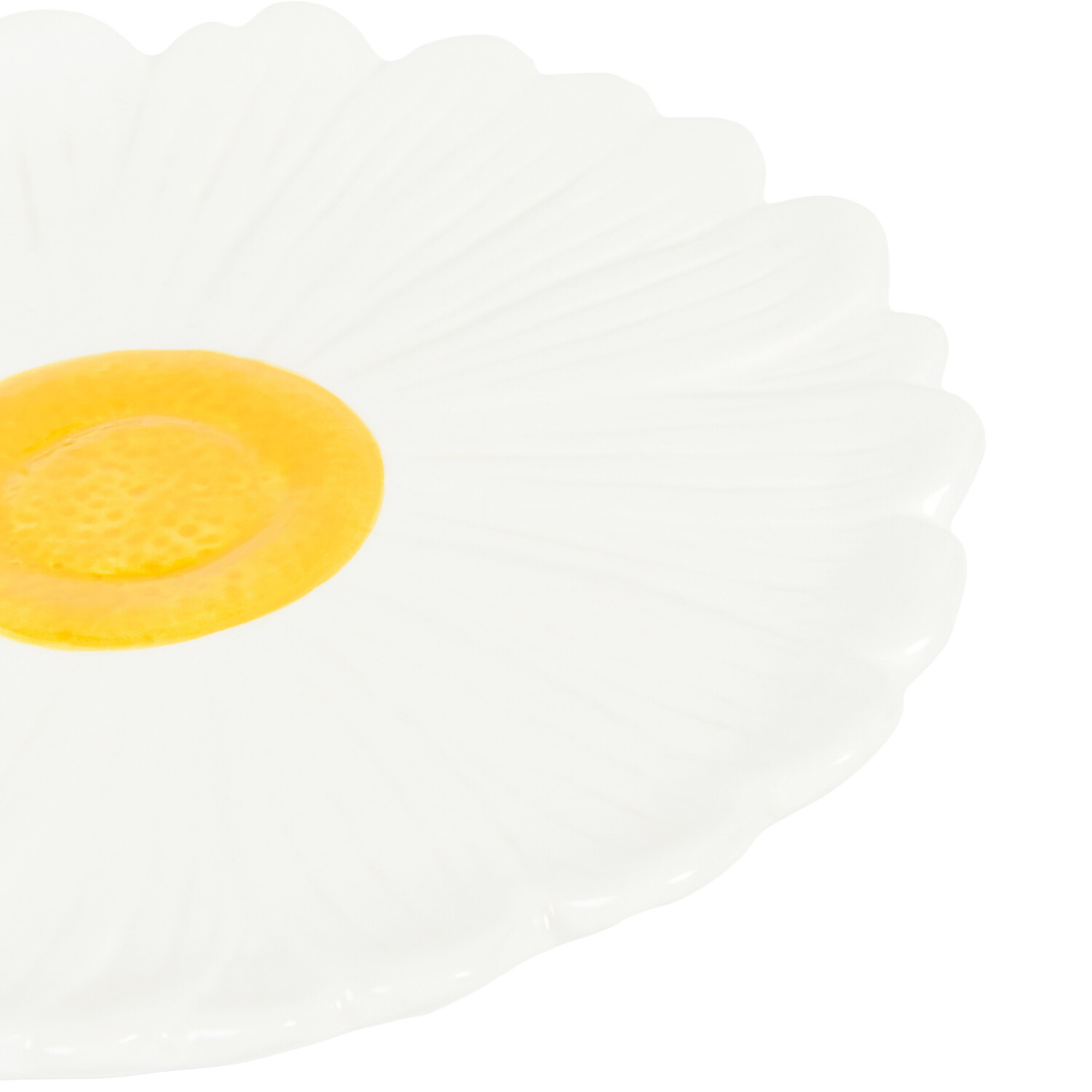 Daisy Plate - Yellow and White / Medium Image 4