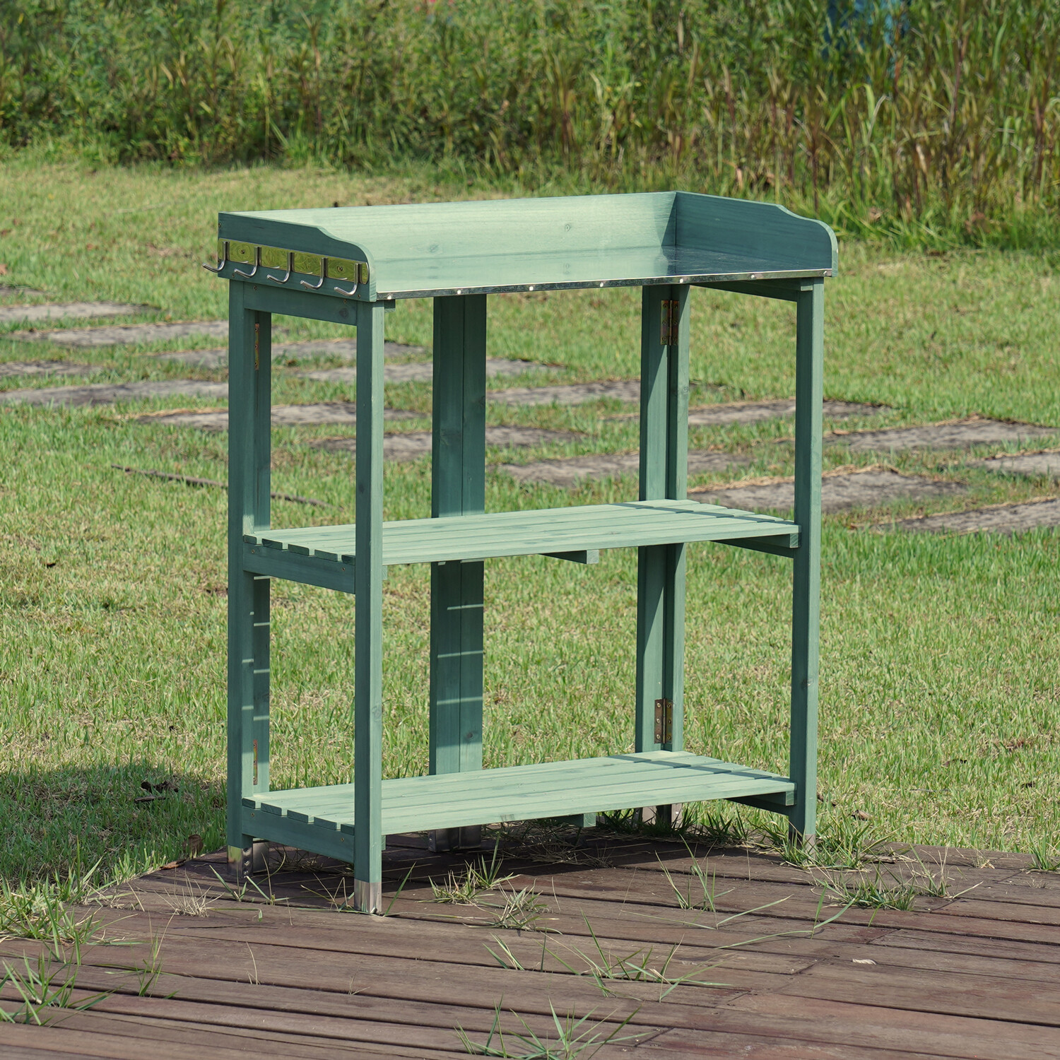Potting Table Green Image 3
