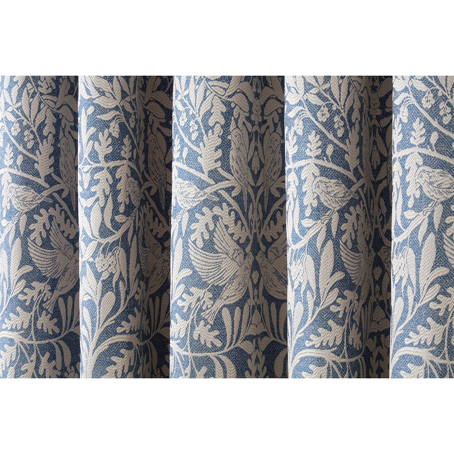 Elmsley Taped Curtain Navy - Navy / 168cm / 183cm Image 3