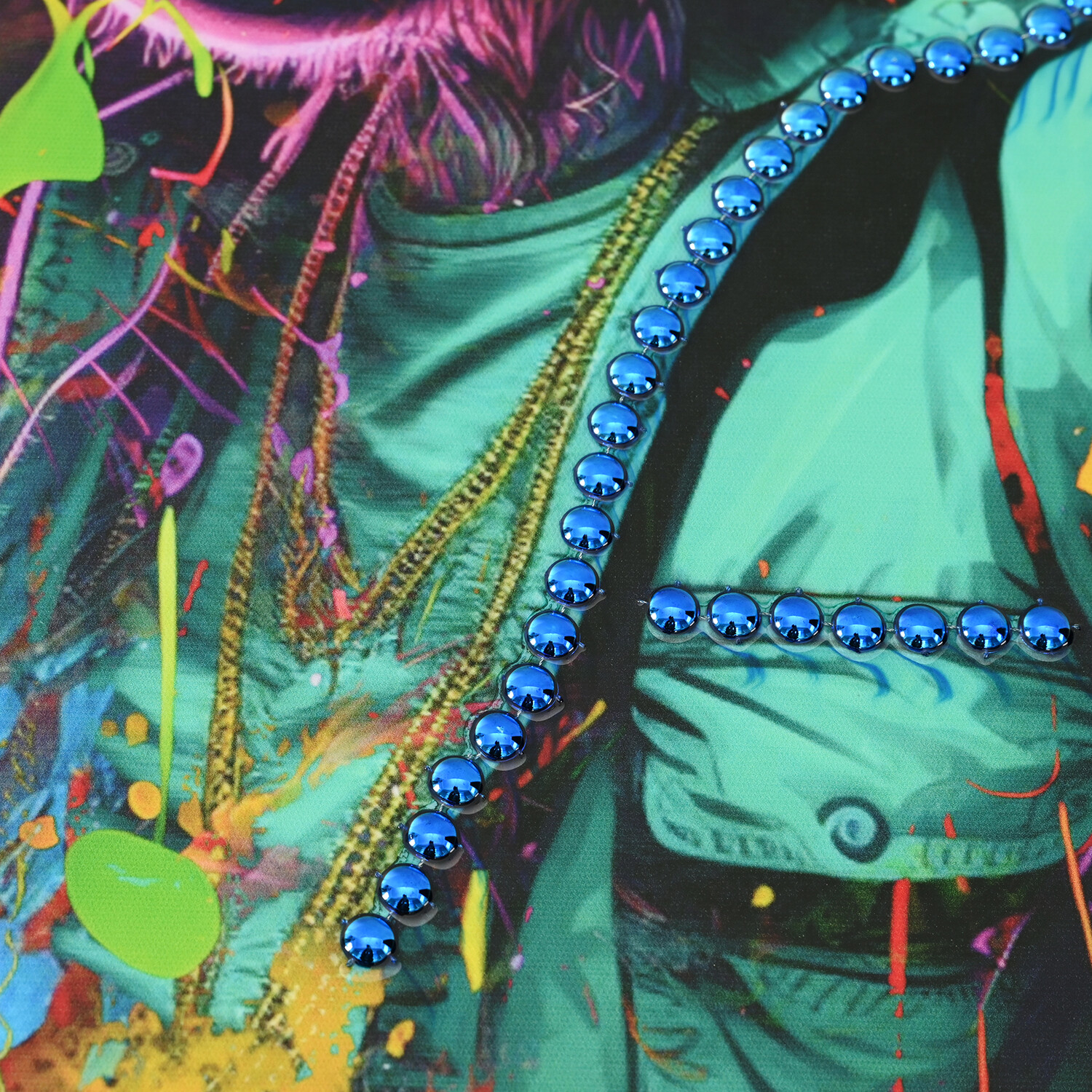 Bright Monkey Music Framed Canvas Image 3