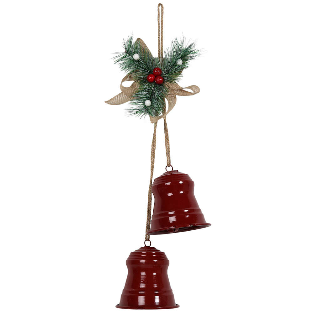 Giant Traditional Bells Hanging Christmas Decoration Image 3