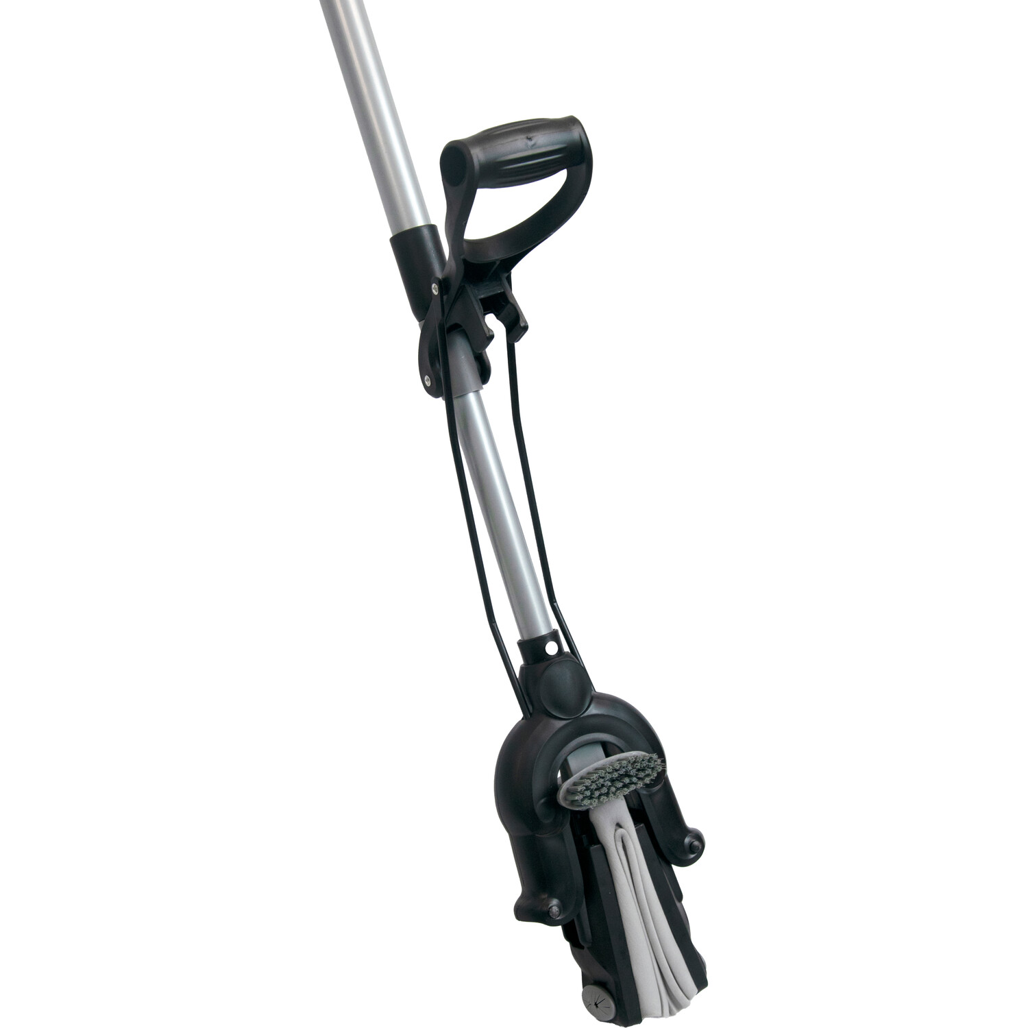 PVA Mop with Telescopic Steel Handle - Black Image 3