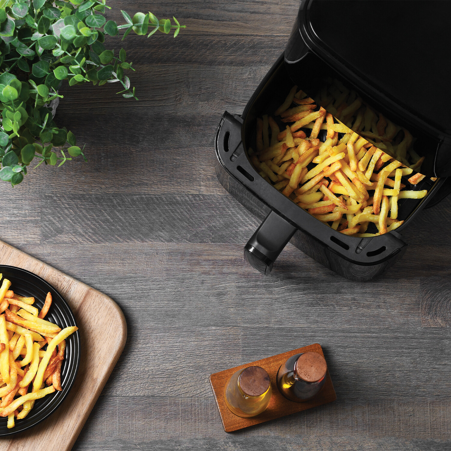 KM Digital Black Air Fryer 5L Black Image 6