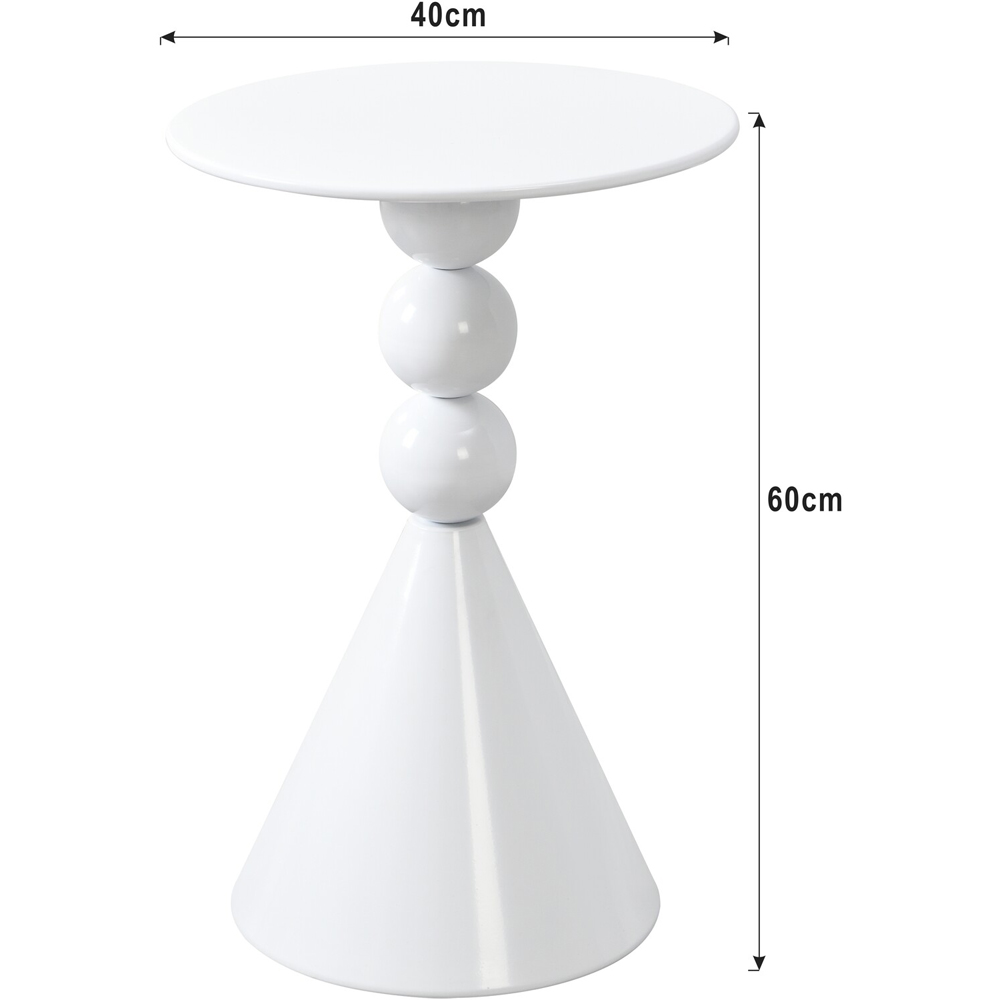 Geometric Side Table - White Image 4