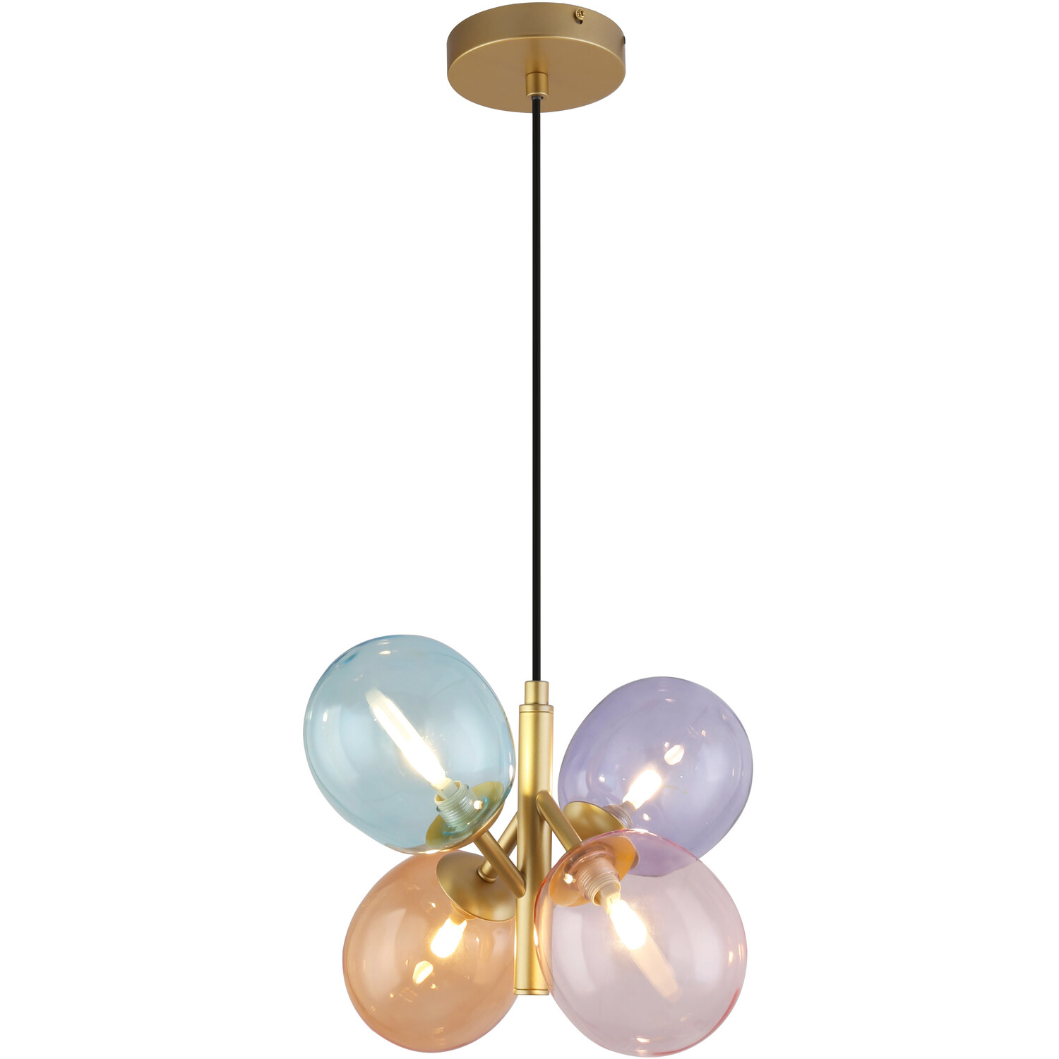 Ellie 4 Light Ceiling Fitting Gold Image 5