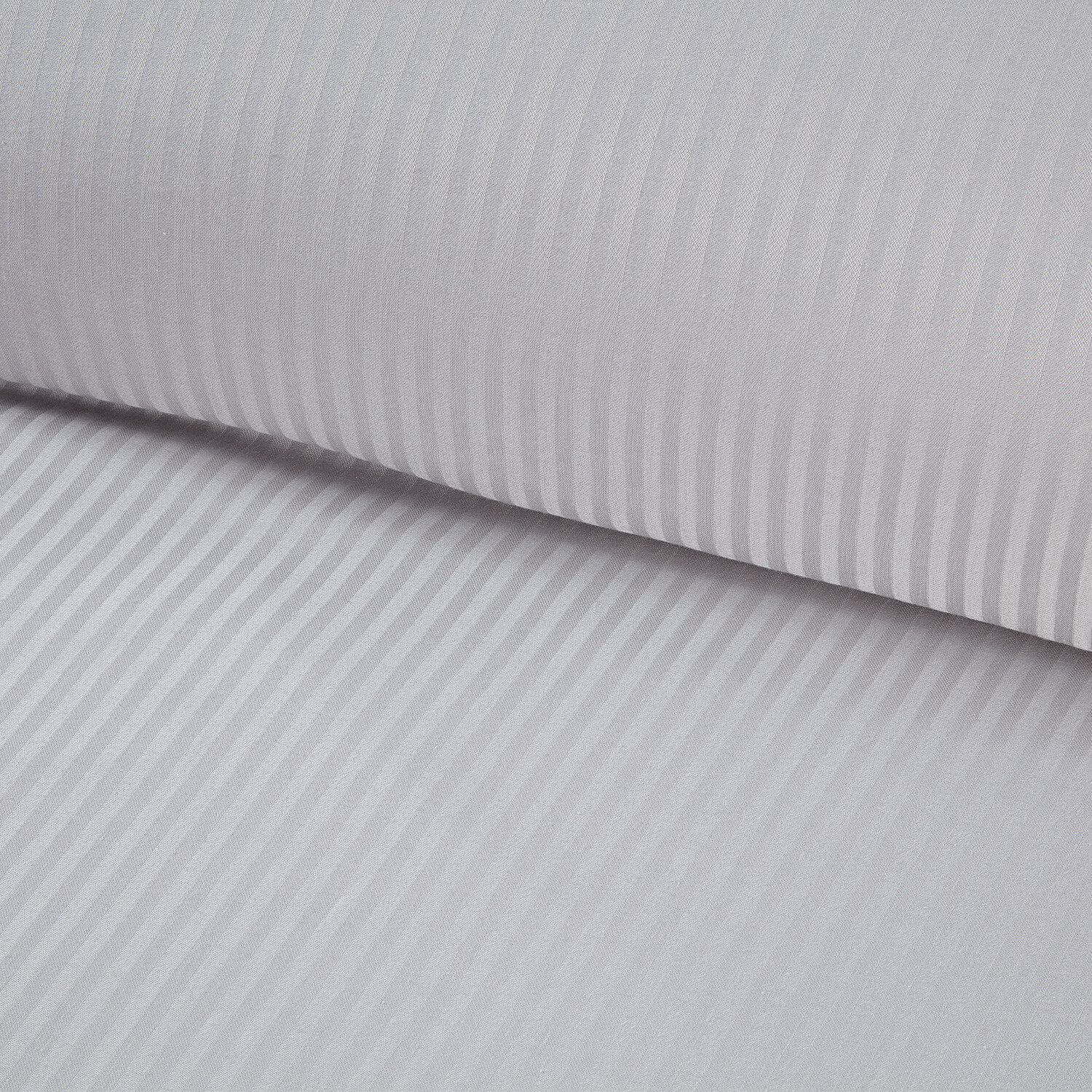 Divante Bamboo Cotton Duvet Cover and Pillowcase Set - Silver / Superking Image 9