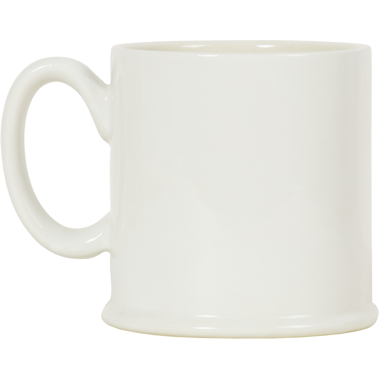 Tankard Embossed Strawberry Mug - White Image 4