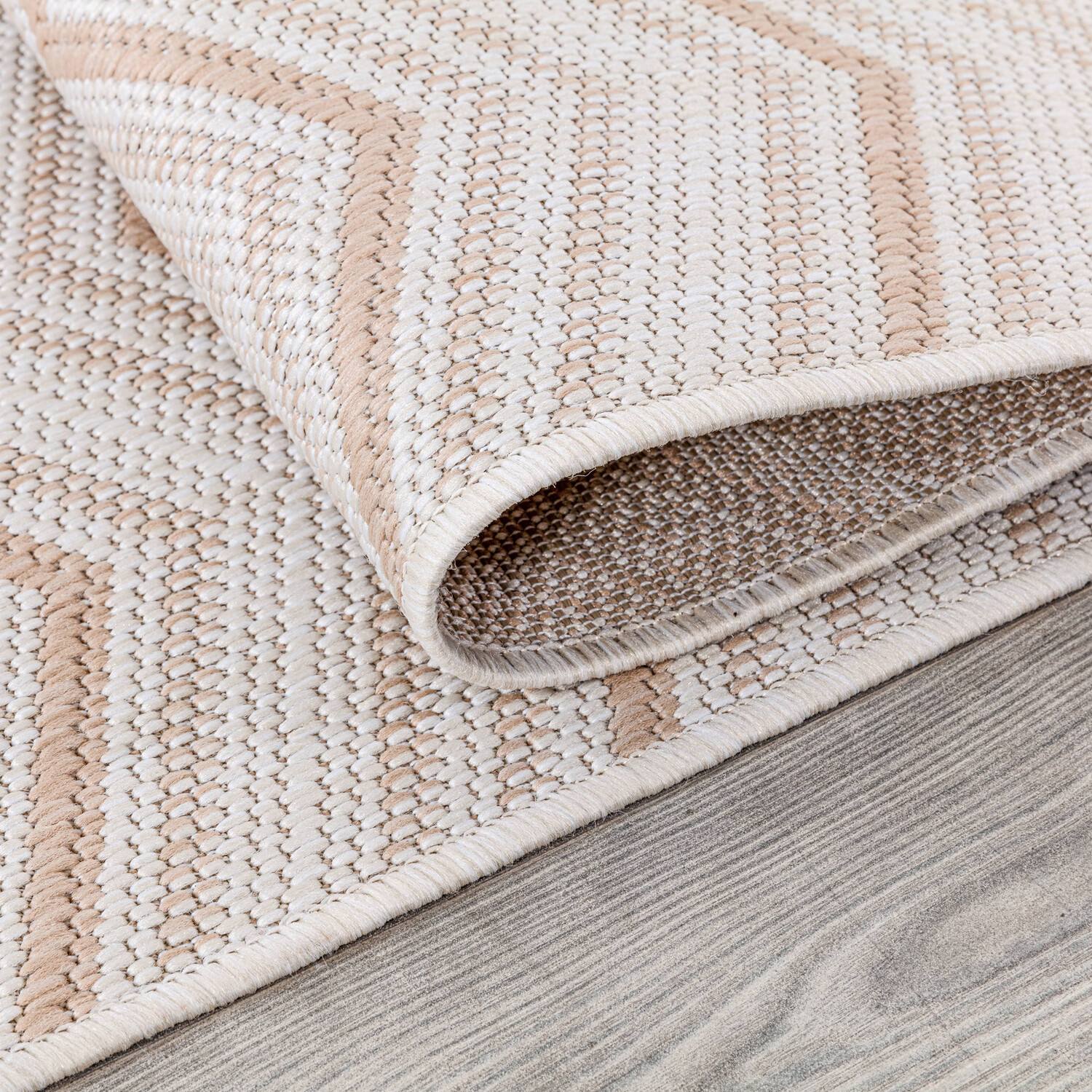 New York Zig Zag Rug - Natural / 120cm Image 3