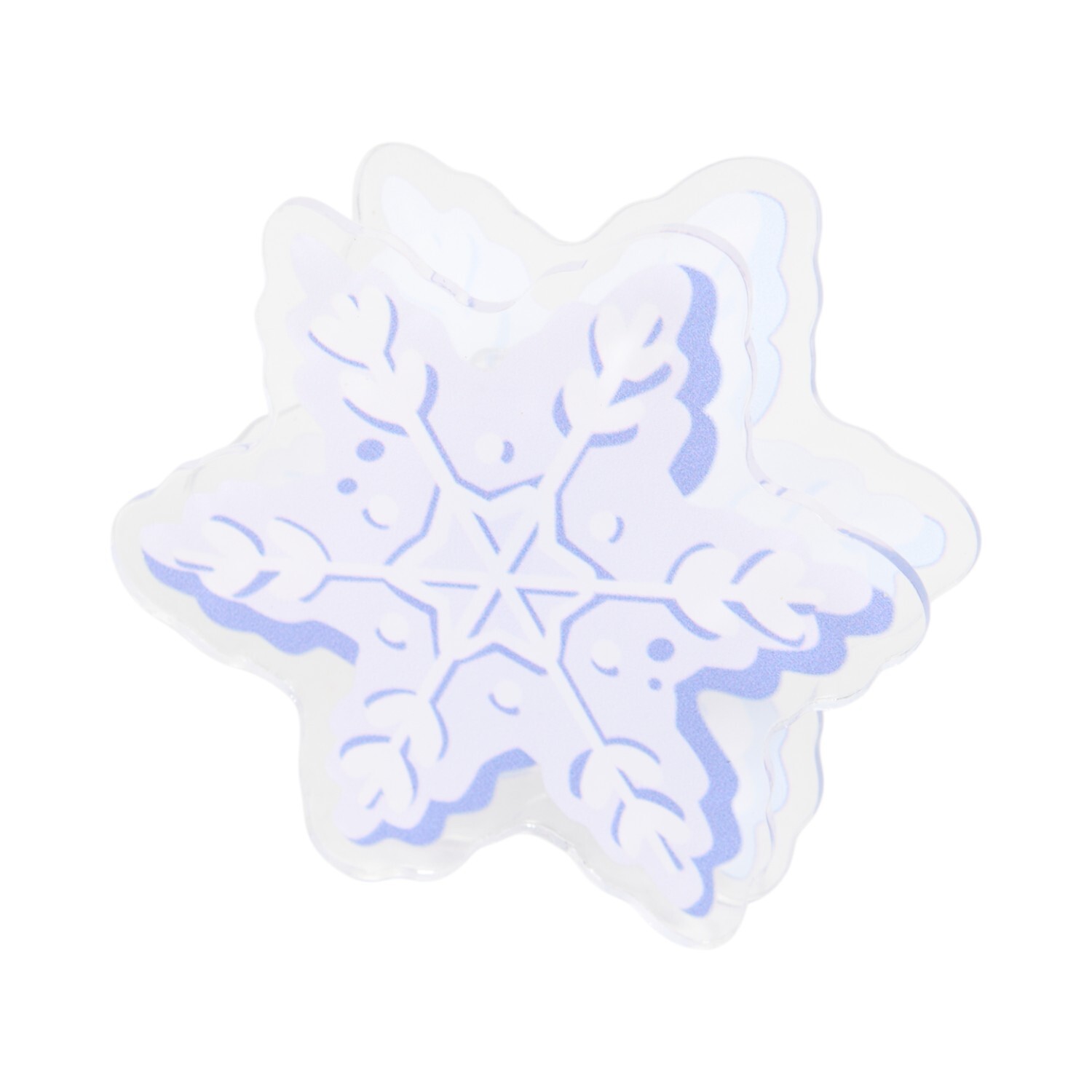 Pack of 6 Snowflake Bag Clips Clear Image 3