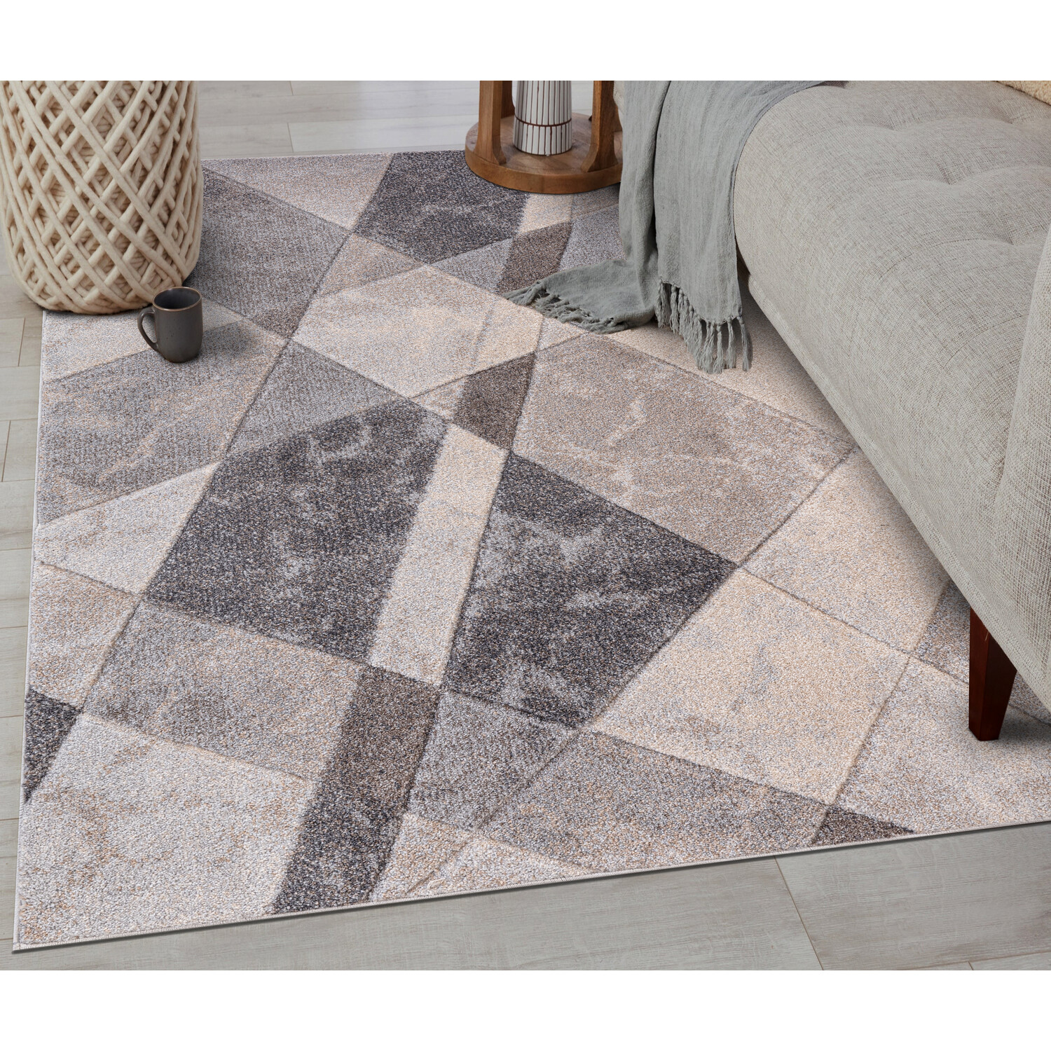 Milano Axel Rug - Grey / 120cm Image 2