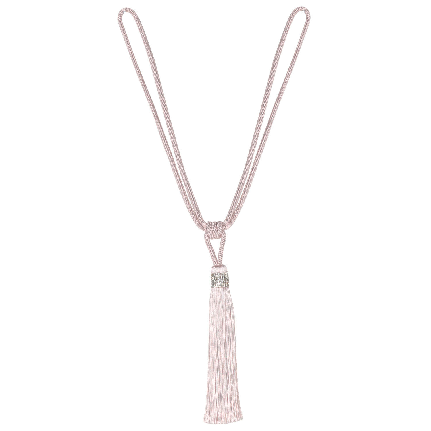 Diamante Tassel Tie Backs - Rose Image 2