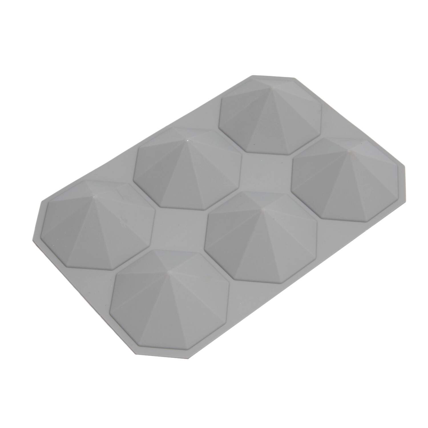 Diamond Ice Cube Silicone Mould - Grey Image 2