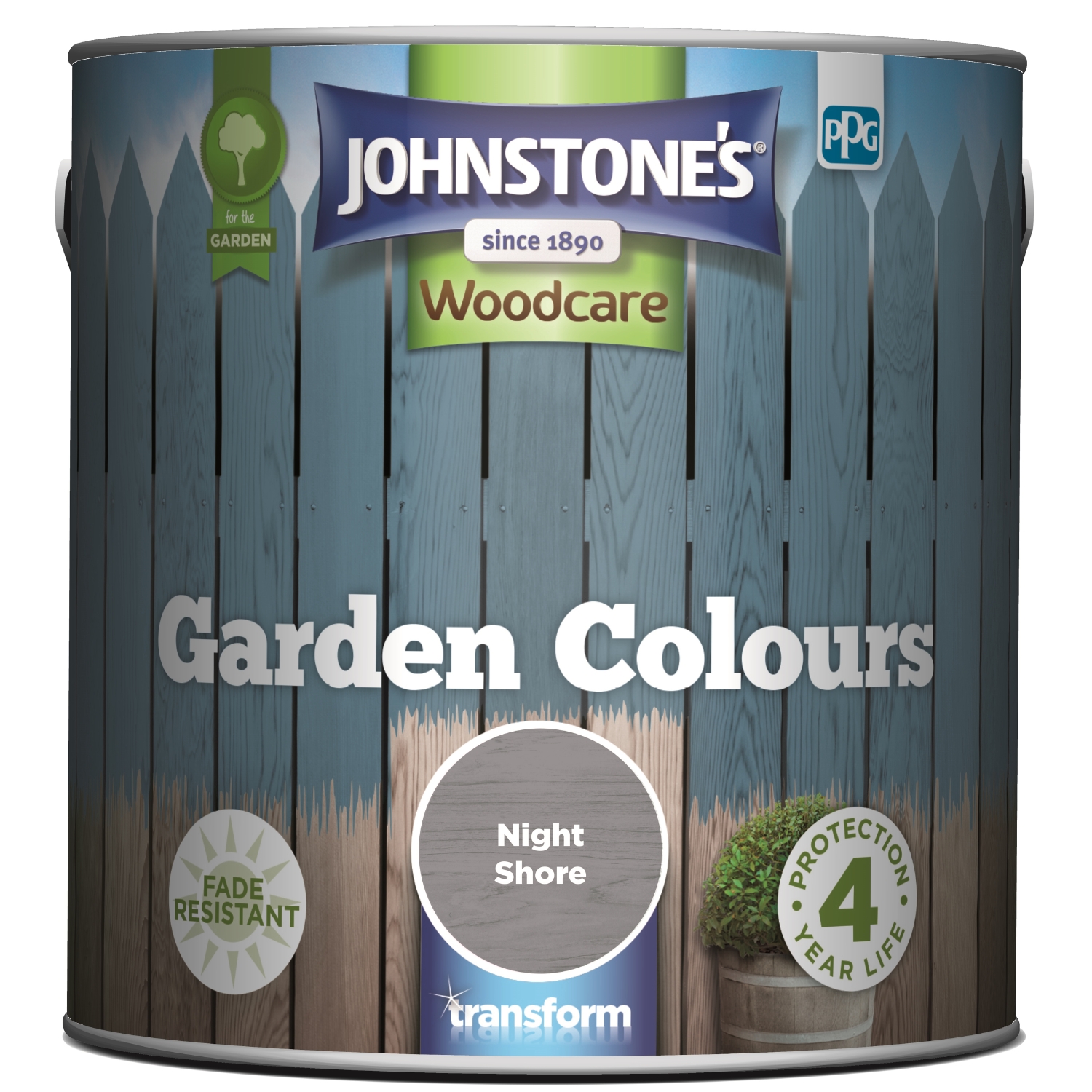 Johnstone's Woodcare Garden Colours Night Shore Paint 2.5L Image 2