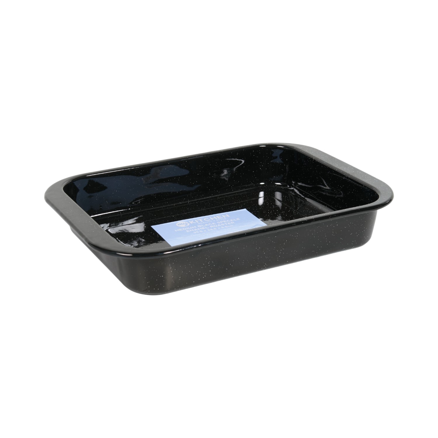 My Kitchen Medium Enamel Roaster Black Image 4